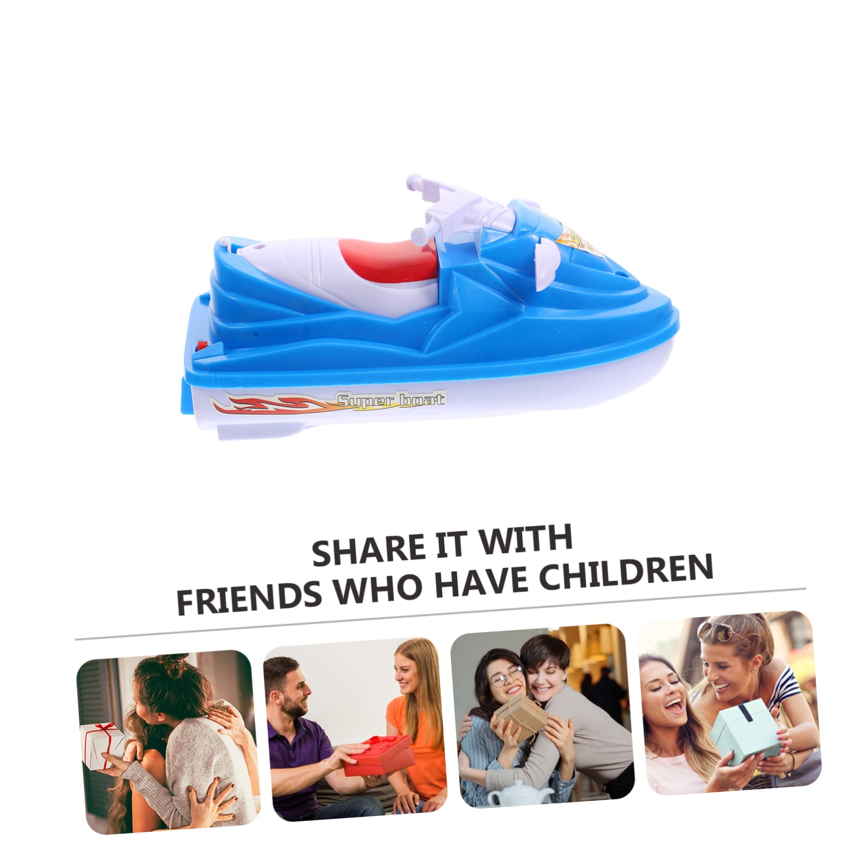 **HEMOTON 2-Pack Bath Speed Boat Toys for Kids - Durable Plastic Water Boats for Indoor & Outdoor Bath Time Fun - Perfect for Bathtub, Pool, and Beach Play**
