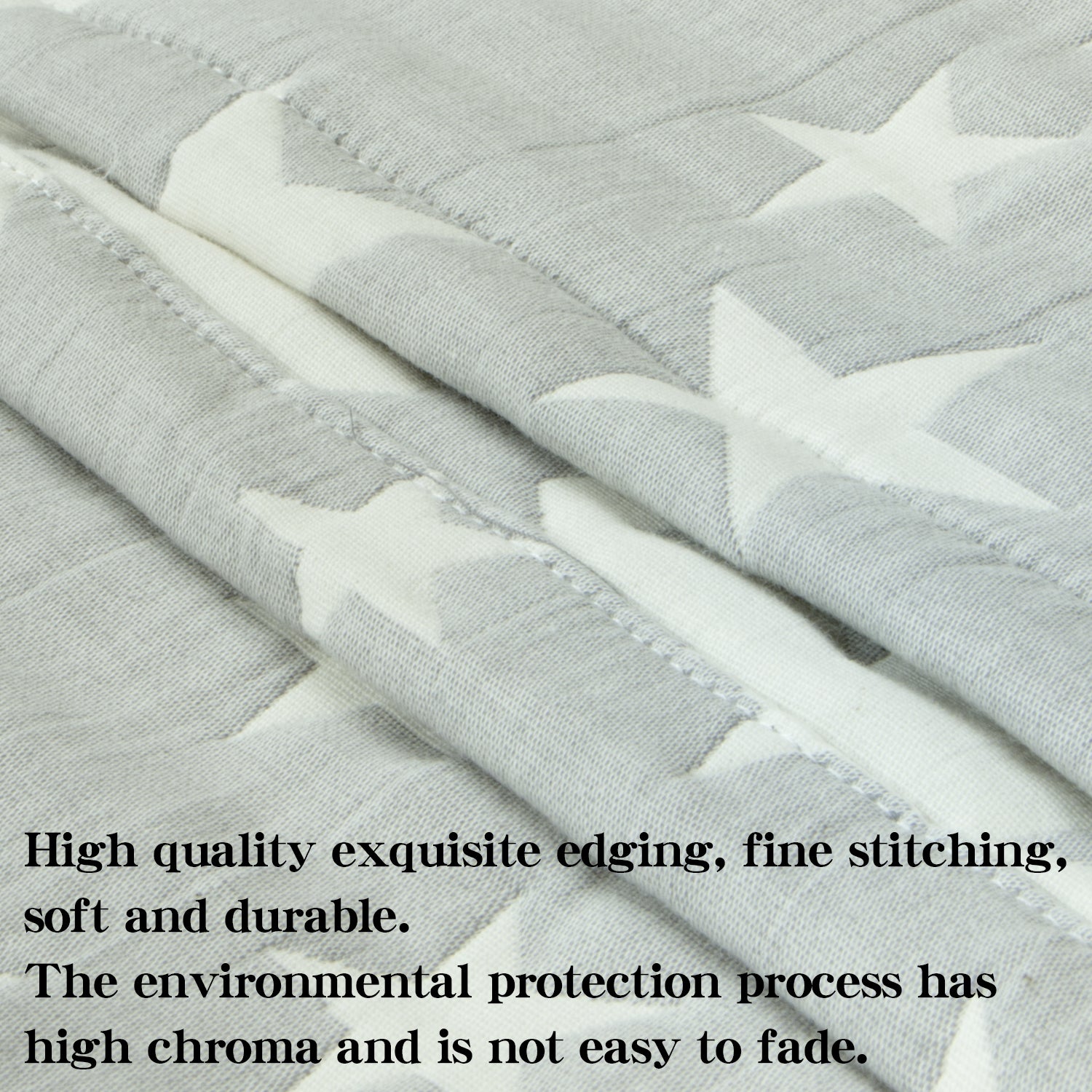 3 Layer Muslin Cotton Jacquard Toddler Blanket - Soft Baby Swaddle Blanket for Boys & Girls | NTBAY® | Perfect for Nursery, Stroller, Car Seat & Photo Shoots