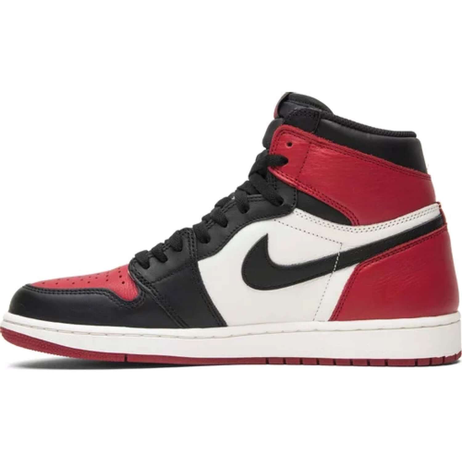 Air Jordan 1 Retro High OG 'Bred Toe' Basketball Shoes - Men's Classic High-Top Sneakers for Streetwear & Basketball Games