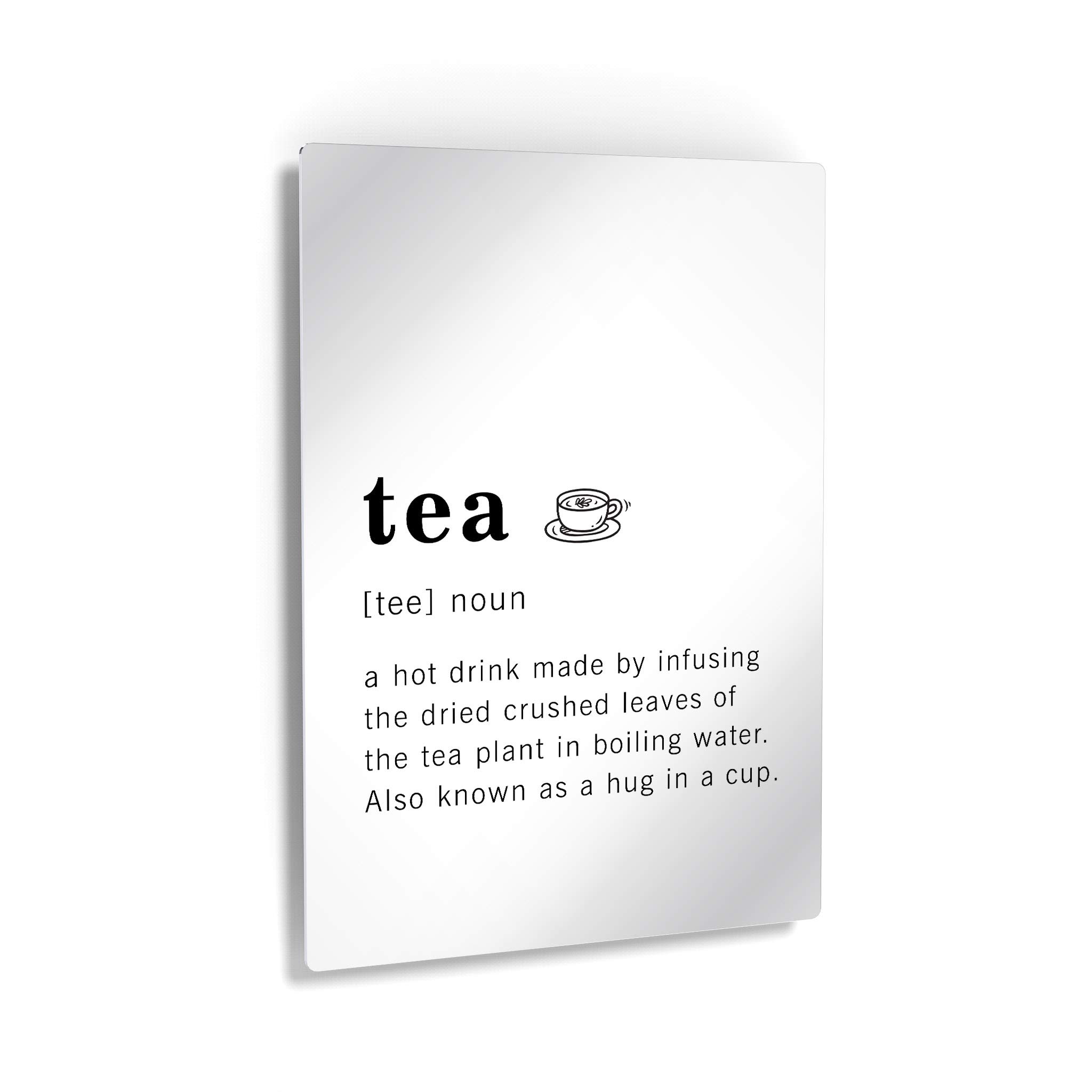 Funny Noun Dictionary Definition of Tea Metal Print - Inspirational Quote Sign for Office, Living Room, Bedroom & Bathroom - Ready to Hang Wall Art Home Decor (36x24 Inches, Made in USA) - Perfect Gift for Tea Lovers & Humor Enthusiasts