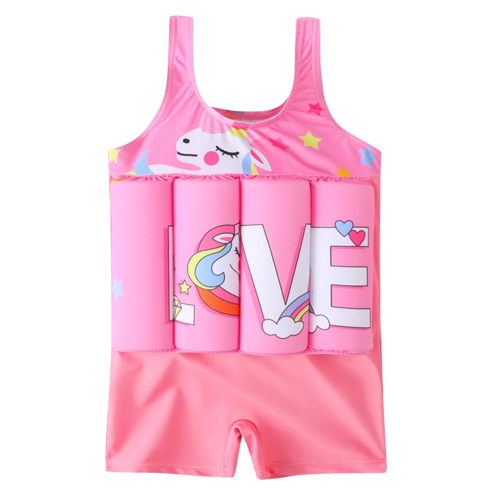 **IMEKIS Adjustable Buoyancy Swimsuits for Toddlers - Kids Floatation Swim Vest with Safety Sticks for Boys & Girls | Pool, Beach & Bathing**