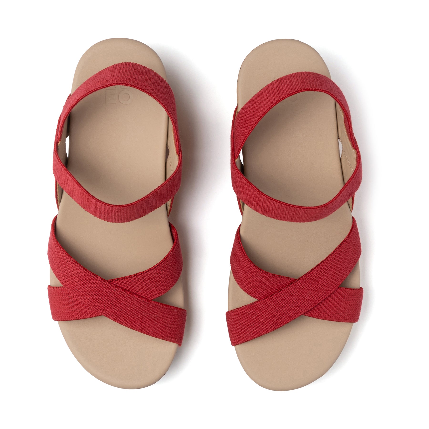 Abeo Riviera Stretch Red - Comfortable & Stylish Women's Shoes for Walking, Travel & Casual Wear