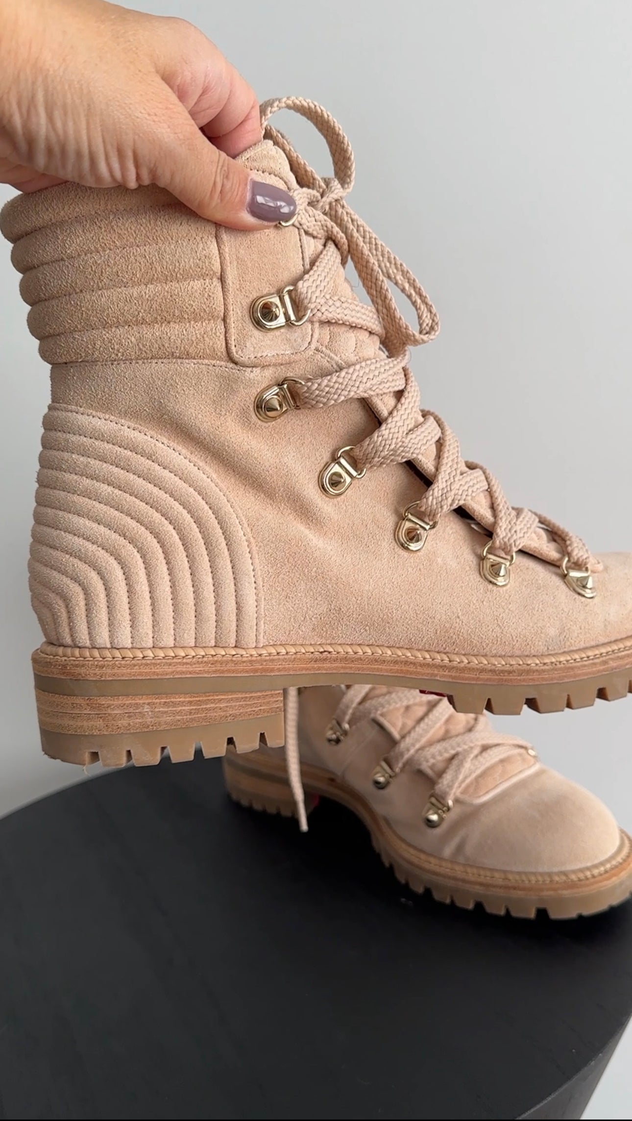 Christian Louboutin Beige Suede Mad Ankle Boots Size 39 | Luxury Women's High Heel Boots for Party, Wedding & Evening Events