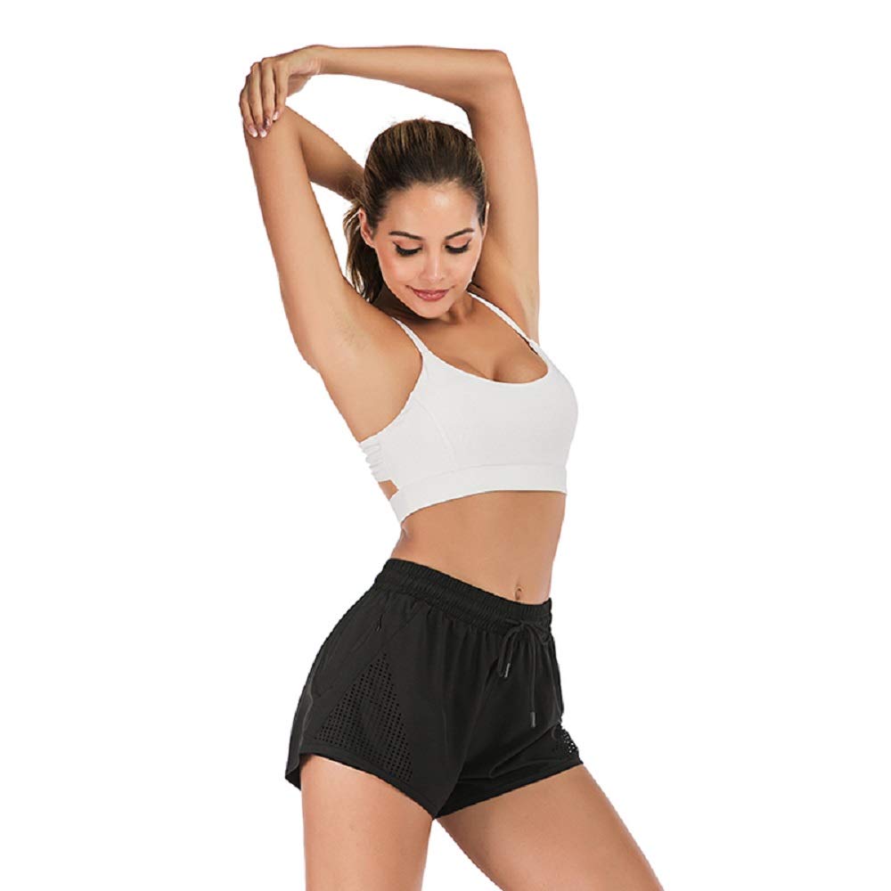 Best Women's Running Shorts with Built-in Liner - 2-in-1 Athletic Workout Shorts for Jogging, Gym & Yoga | High-Performance Breathable Sports Shorts