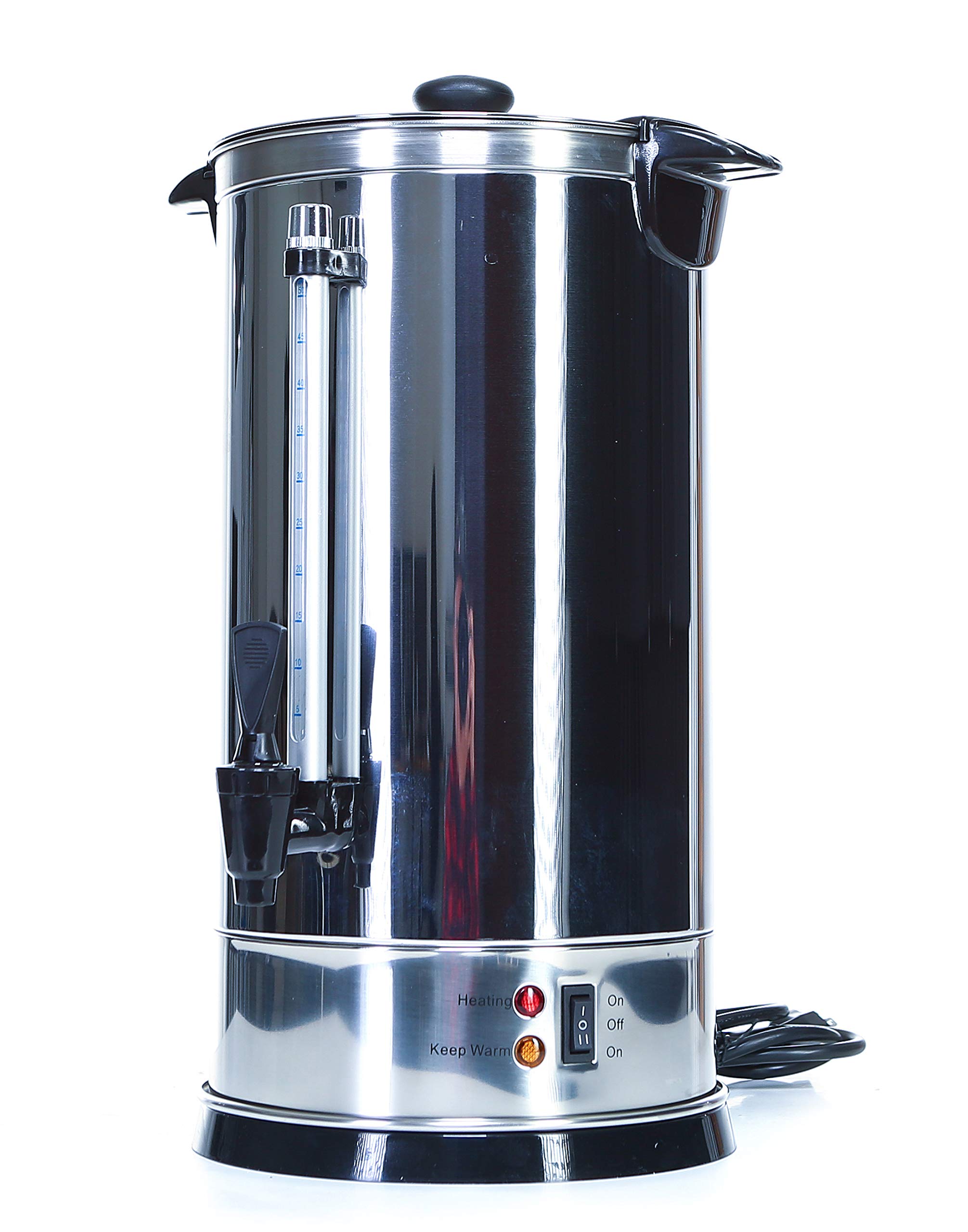 150-Cup Shabbat Coffee Urn - Stainless Steel Hot Water Boiler & Warmer with Adjustable Temperature Control - Commercial & Home Use for Catering, Buffets, Parties, Weddings & Jewish Holiday Dinners - Perfect for Large Gatherings and Religious Celebrations
