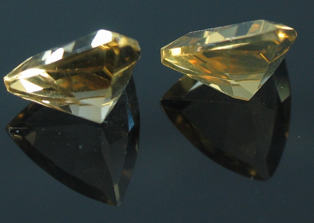 Natural Brazilian Citrine Loose Stones - 4mm, 5mm, 6mm, or 7mm Trillion Cut | VVS Eye Clean Quality | November Birthstone | Wholesale for Jewelry Making & Gemstone Collections