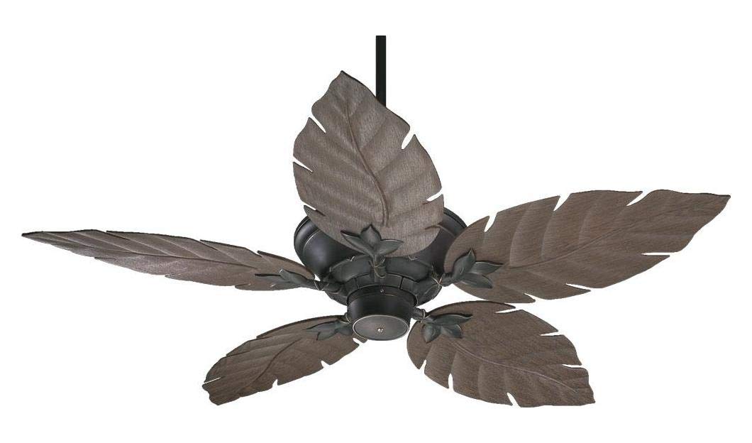 Old World Outdoor Fan - Vintage Style Ceiling Fan with Remote Control for Patio, Porch, and Gazebo - Energy Efficient & Weather Resistant - Perfect for Outdoor Living Spaces