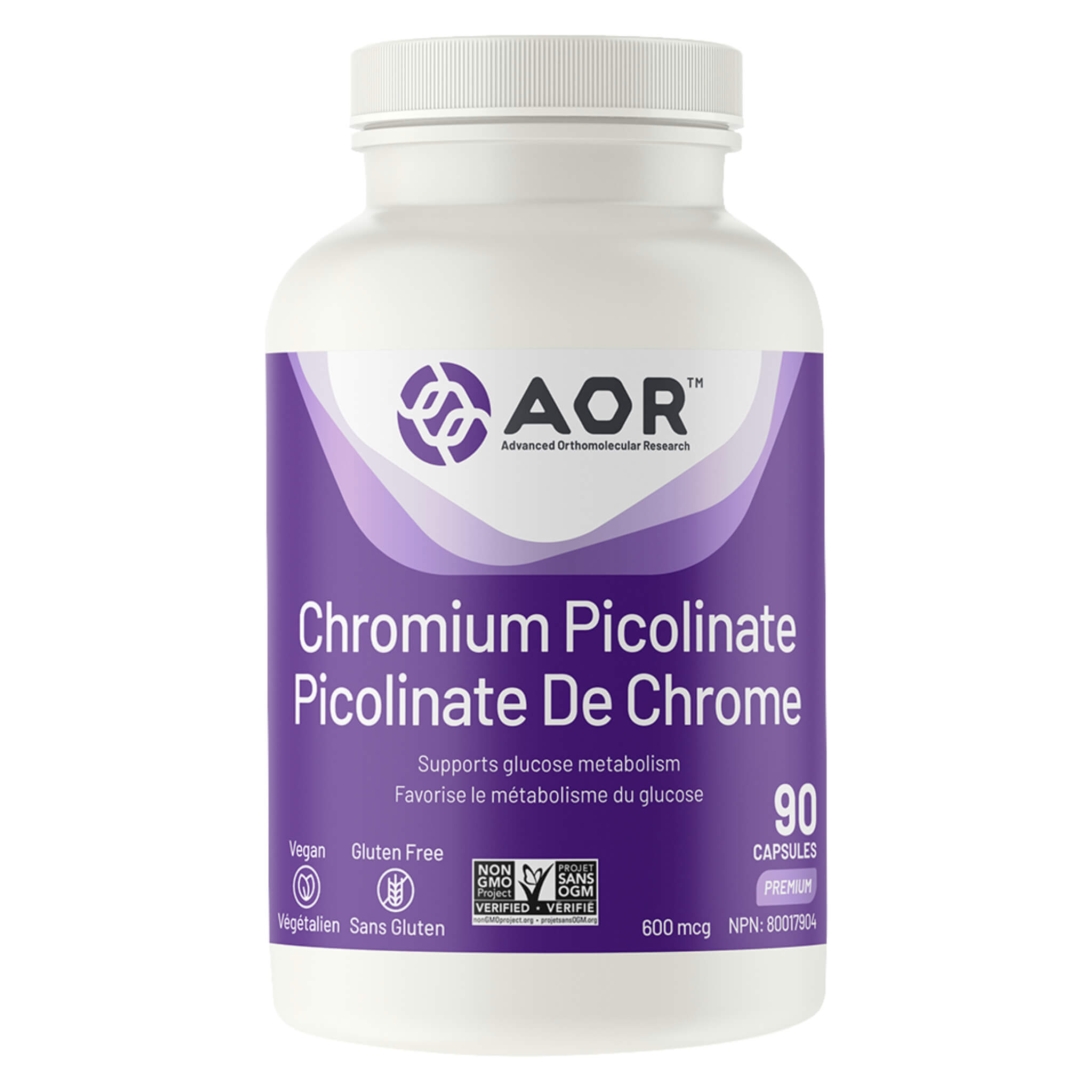 Chromium Picolinate 600mcg Supplement | Supports Healthy Blood Sugar & Metabolism | Vegan & Non-GMO | Ideal for Weight Management & Energy Boost