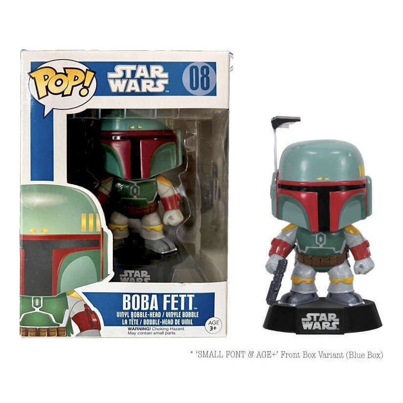 Star Wars Boba Fett Action Figure - Blue Box Collectible Toy with Multilingual Packaging for Kids Age 3+ | Perfect for Playtime, Display & Star Wars Themed Parties