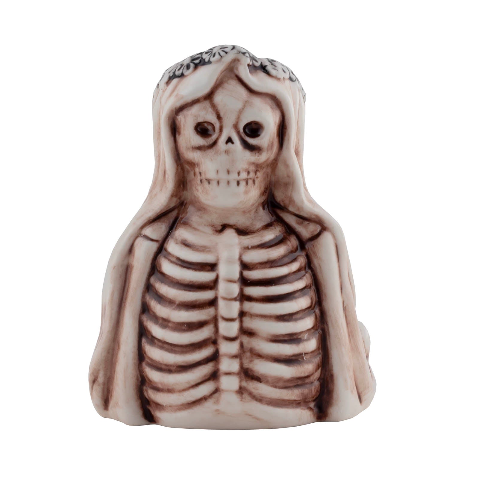 BarConic® Haunted Bride Tiki Cup Set - Spooky Halloween Party Drinking Glasses for Tropical Cocktails & Themed Events