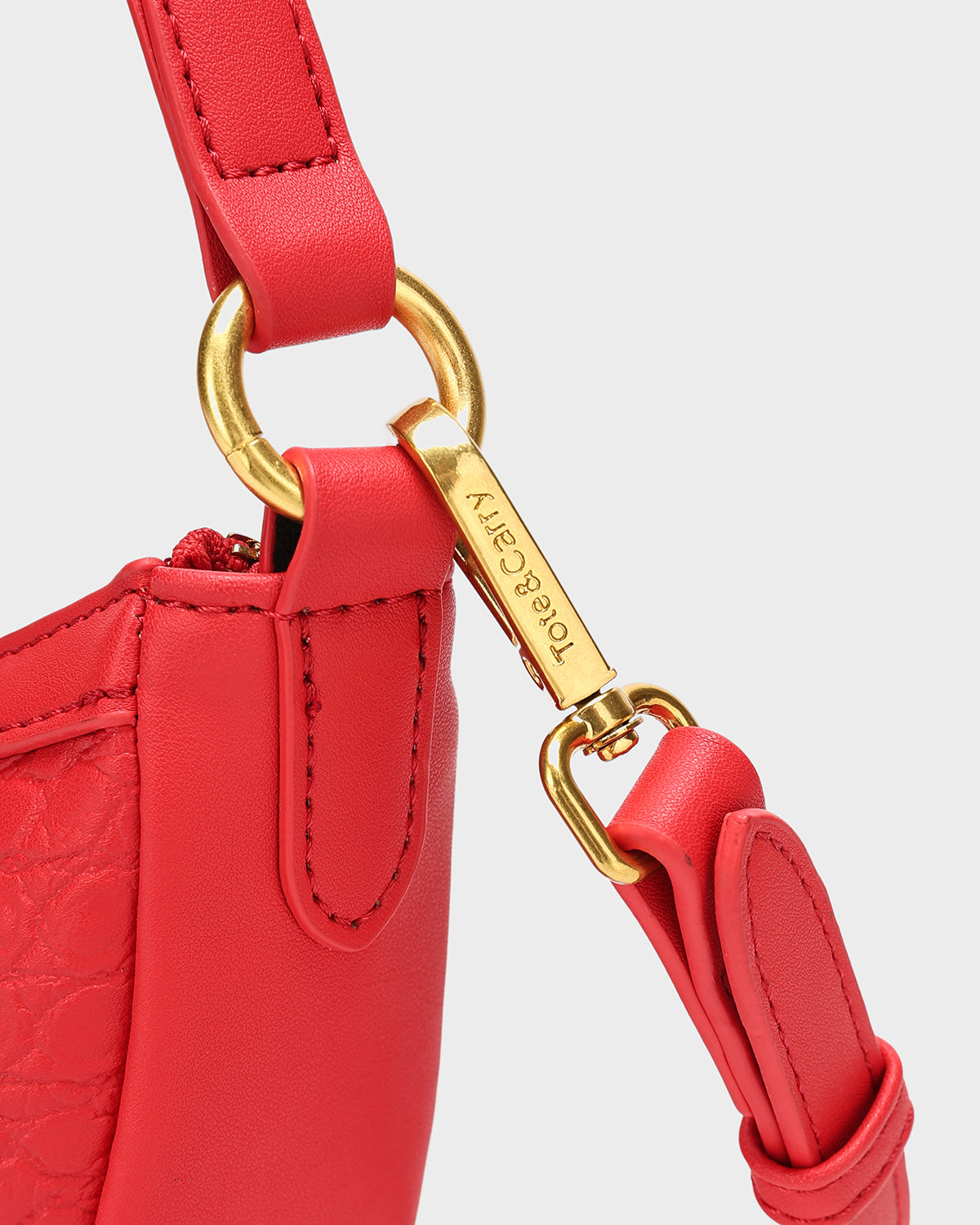 Stylish Red Shoulder Purse for Women - Trendy Crossbody Bag with Adjustable Strap - Perfect for Daily Use, Travel & Shopping