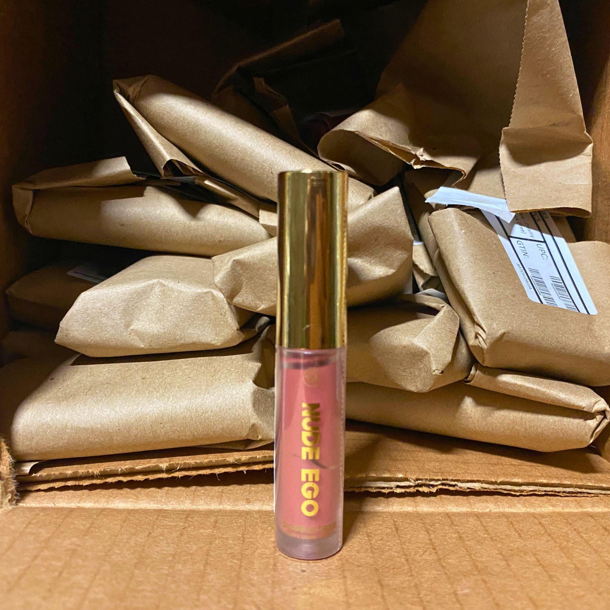 BH Cosmetics Nude Ego Double Dare Creamy Liquid Lipstick - 0.06oz (72 Pcs Bulk Lot) - Long Lasting Matte Lipstick for Everyday Wear, Parties & Special Occasions