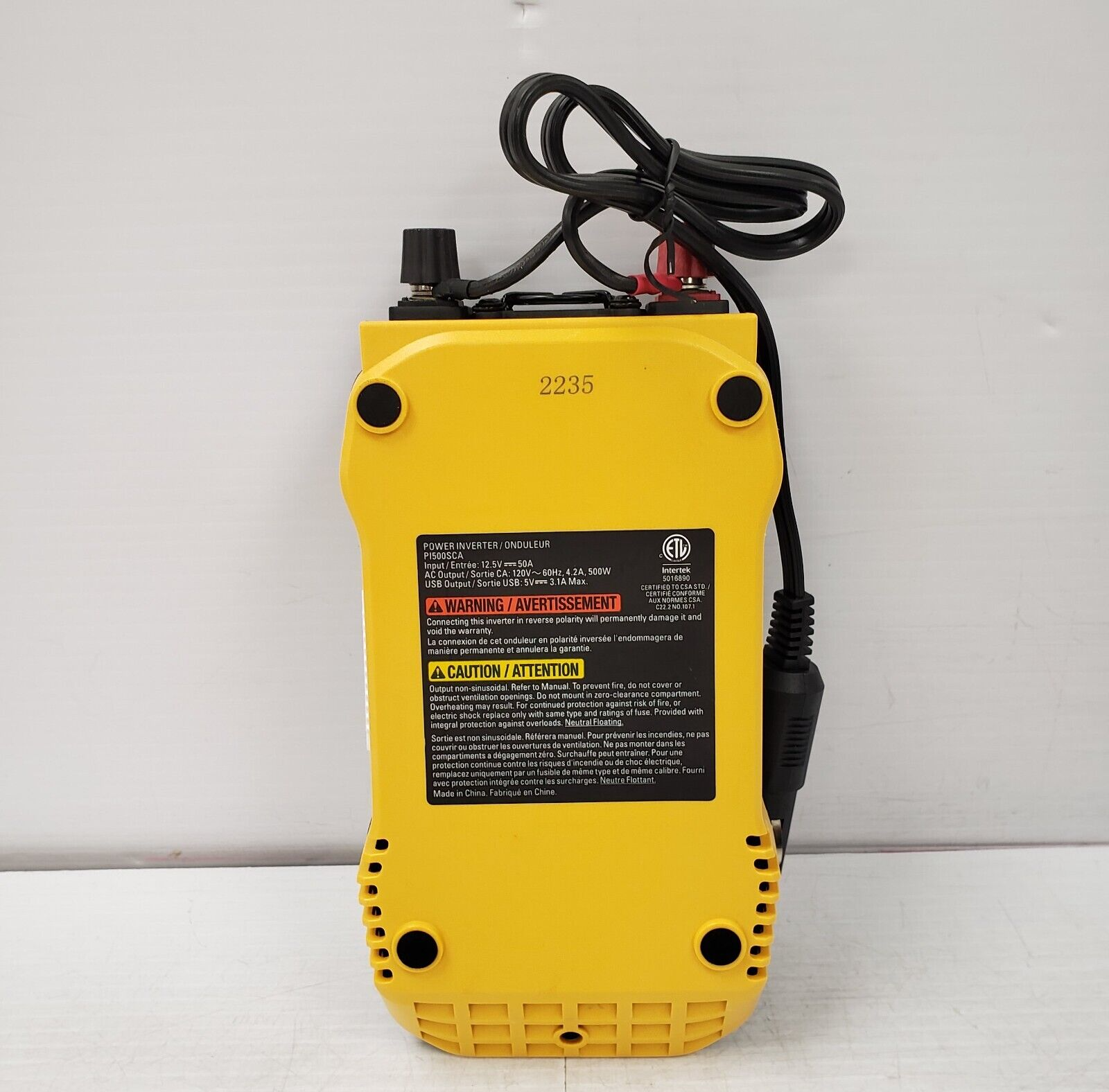 Stanley P1500DCA 1500W Power Inverter with Dual AC Outlets for Car, Truck, RV - Convert 12V DC to 120V AC - Perfect for Camping, Road Trips & Emergency Power Outages