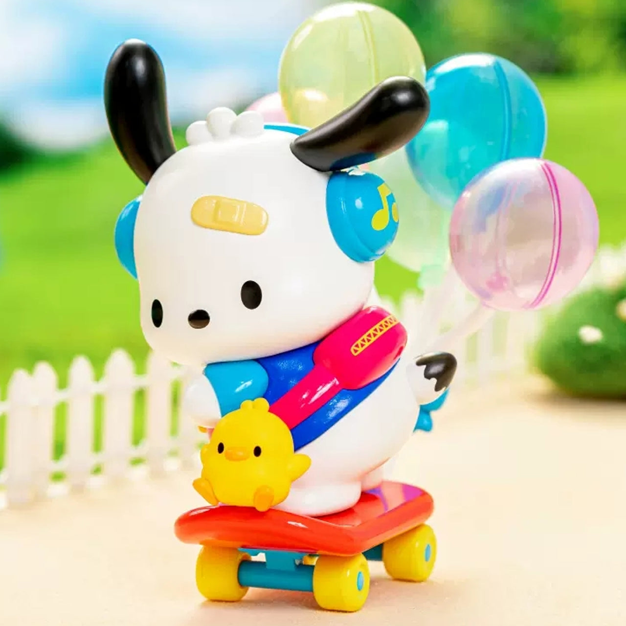 Sanrio Pochacco Limited Edition Skateboard Figurine - Cute Collectible Anime Character Decor for Home, Office & Gifts