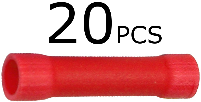 PM V1700KT Vinyl Butt Connector - Pack of 20 | Electrical Wire Terminals for Automotive, Marine & DIY Projects