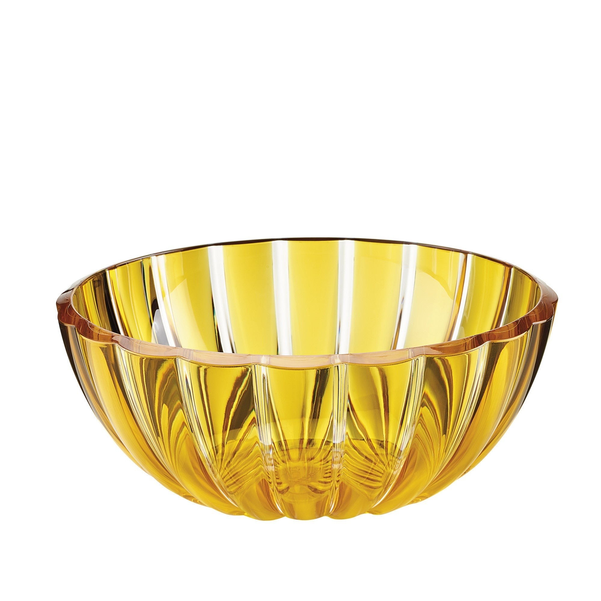 Dolcevita L Bowl Amber - Elegant Handmade Glass Bowl for Home Decor, Gift, and Table Setting | Perfect for Centerpieces, Candy Dishes, and Decorative Storage