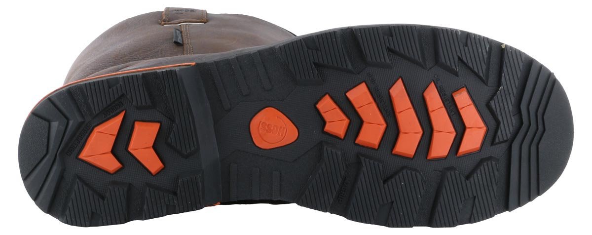 Hoss Cartwright Composite Toe Wellington Work Boots - Waterproof, Slip Resistant, Safety Toe - Ideal for Construction, Farming & Outdoor Work