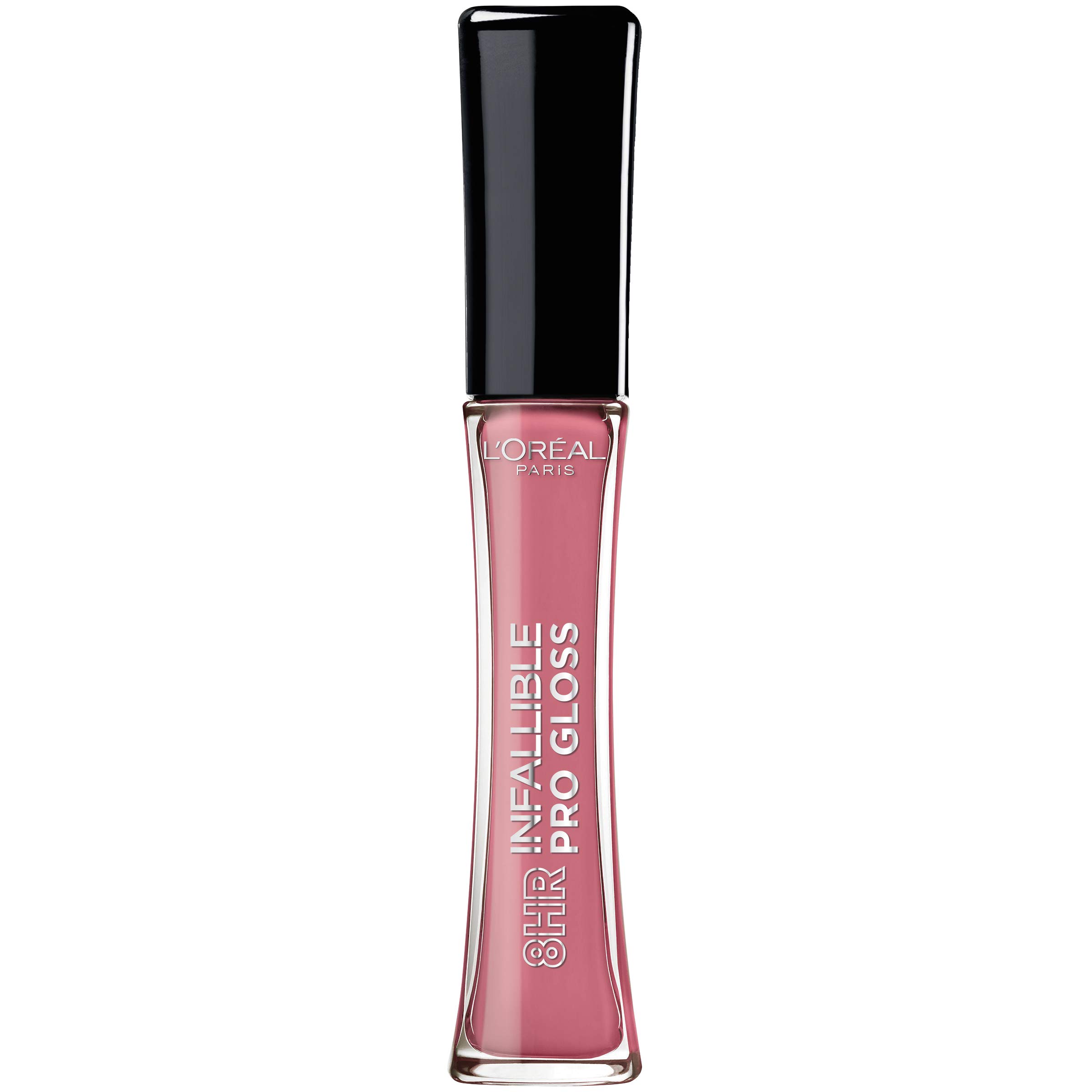 L'Oreal Paris Infallible 8 Hour Hydrating Lip Gloss - Nightfall Rose (0.21 Fl Oz) | Long-Lasting Shine & Moisture | Perfect for Date Night, Parties & Everyday Wear