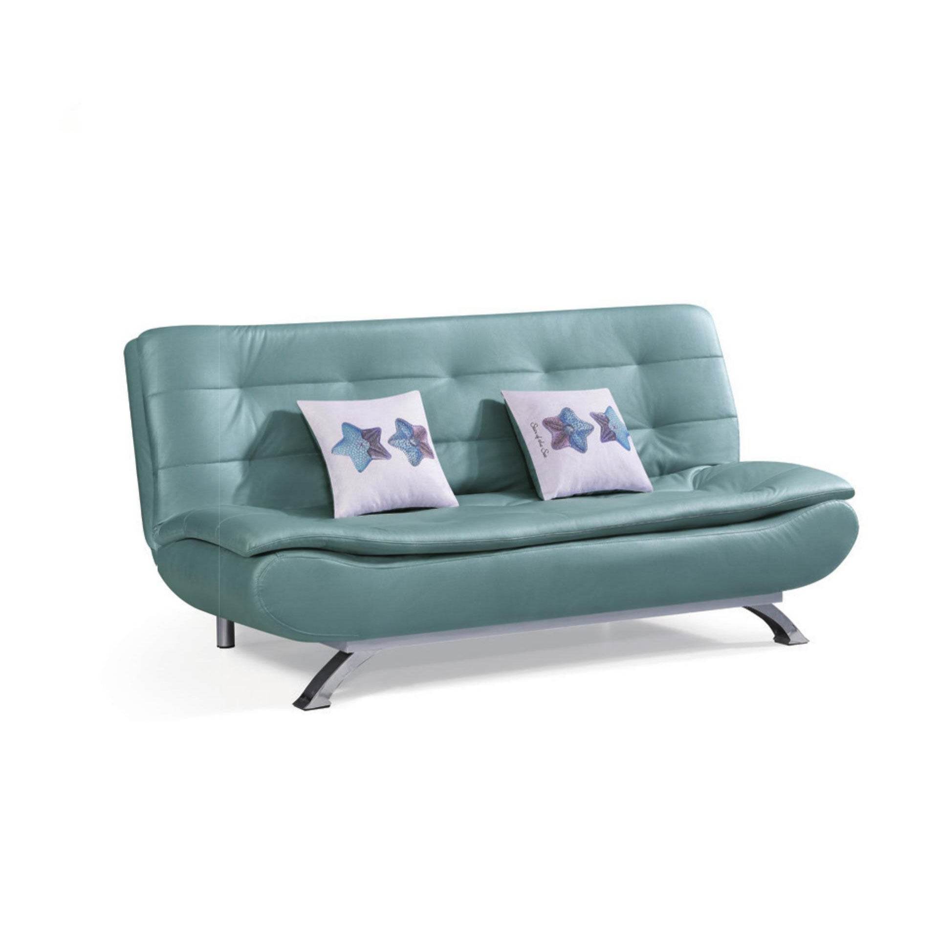 Comfortable Izzie Leathaire Sofa Bed - 74 Inch Convertible Sleeper Couch for Small Spaces | Perfect for Guest Rooms, Apartments & Home Offices