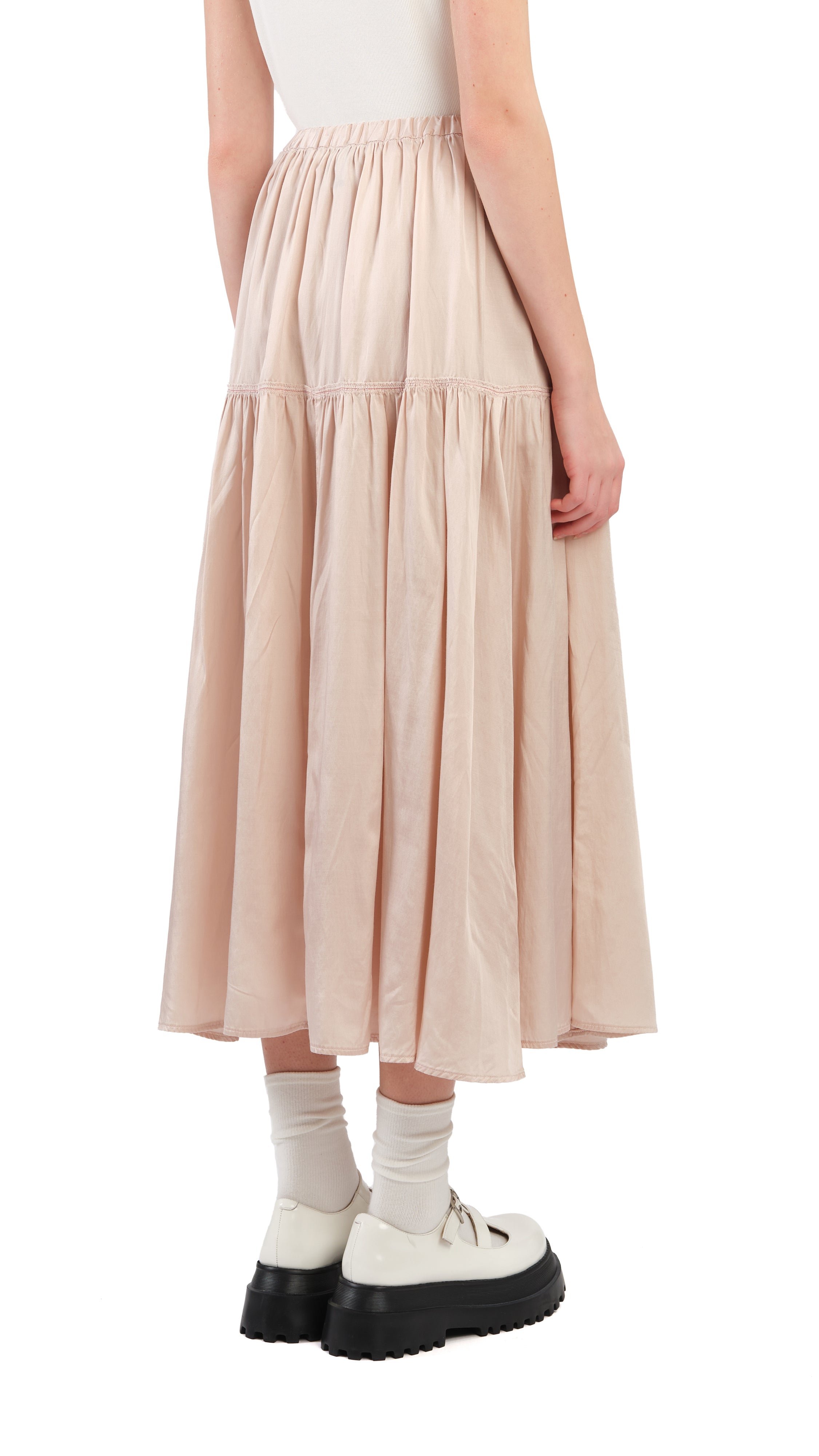 Kurashikizome Gathered Skirt - Traditional Japanese Dyed Floral A-Line Skirt for Women | Perfect for Tea Ceremonies, Summer Outfits & Boho Fashion