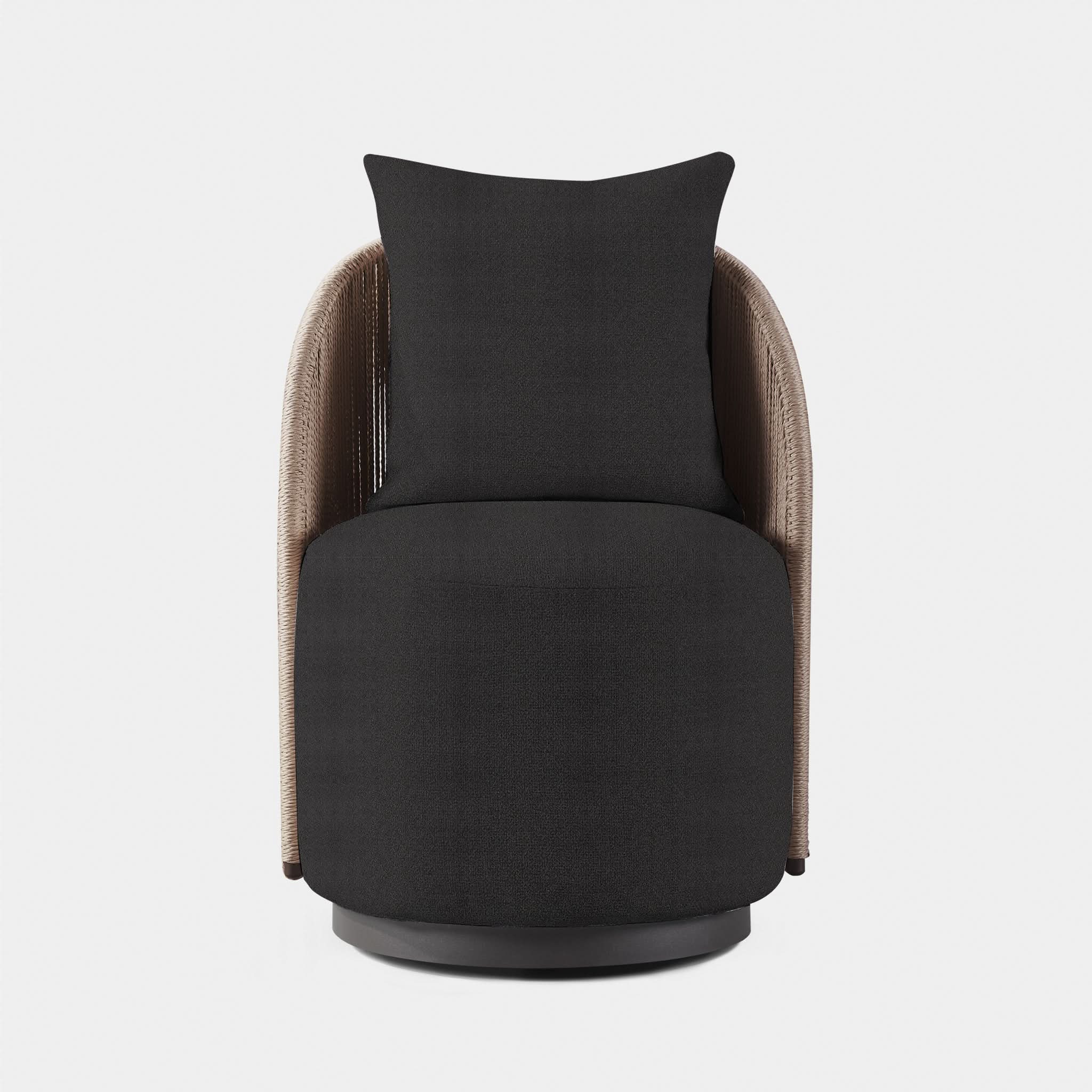 Milan Swivel Dining Chair - Modern Upholstered Kitchen Counter Stool with 360° Rotation - Perfect for Dining Room, Kitchen Island, Bar & Breakfast Nook