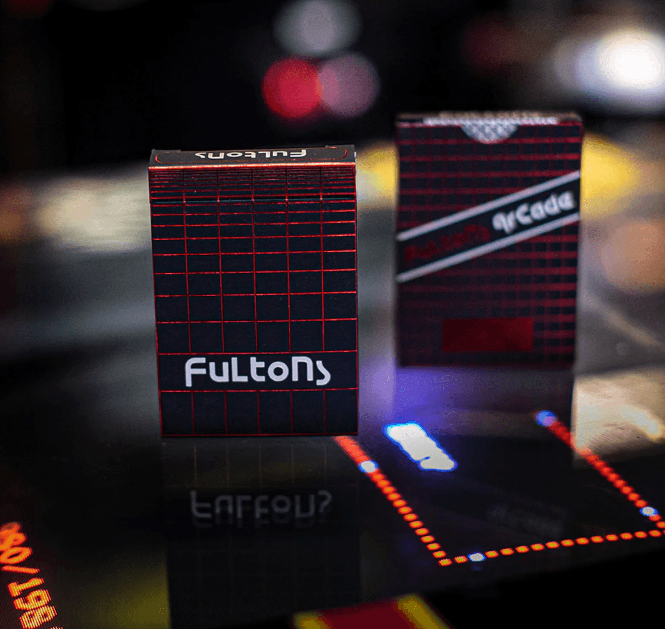Premium Fulton's Arcade Playing Cards - Classic Design, Durable & Waterproof for Poker, Magic Tricks & Game Nights - Perfect for Parties, Travel & Collectors