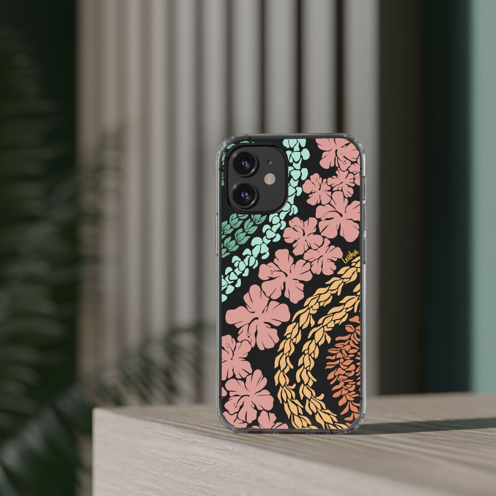 Groovy Lei Clear Phone Case - Slim Protective Cover for iPhone & Samsung - Perfect for Everyday Use, Travel & Outdoor Activities