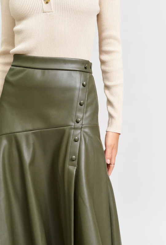 Stylish PU Drifter Skirt for Women - Trendy High Waist Leather-Like Mini Skirt | Perfect for Night Out, Party, and Casual Wear