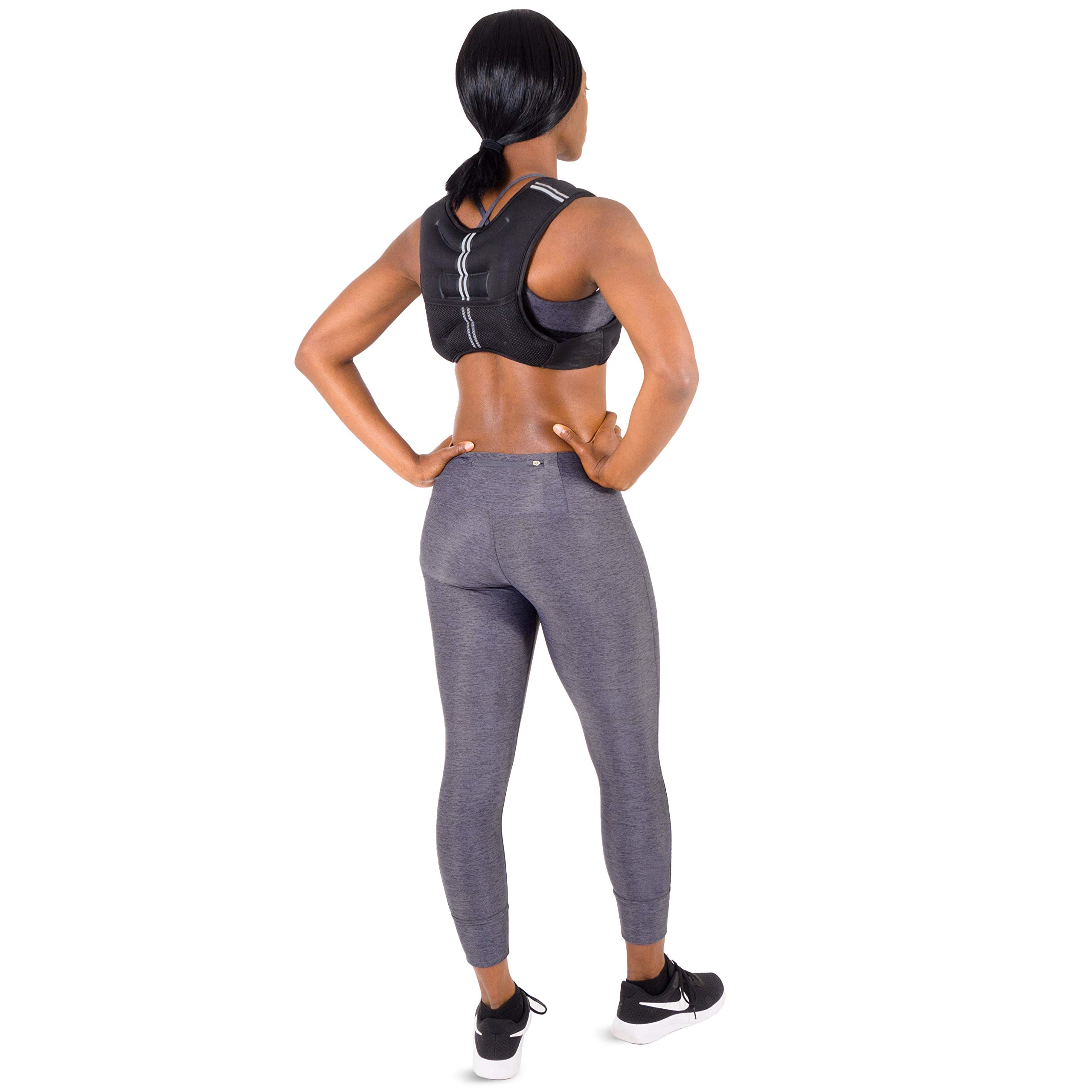 ProsourceFit 12lb Weighted Training Vest for Men & Women - Adjustable Black Workout Vest for Running, Strength Training & Fitness - Perfect for CrossFit, HIIT & Outdoor Exercise