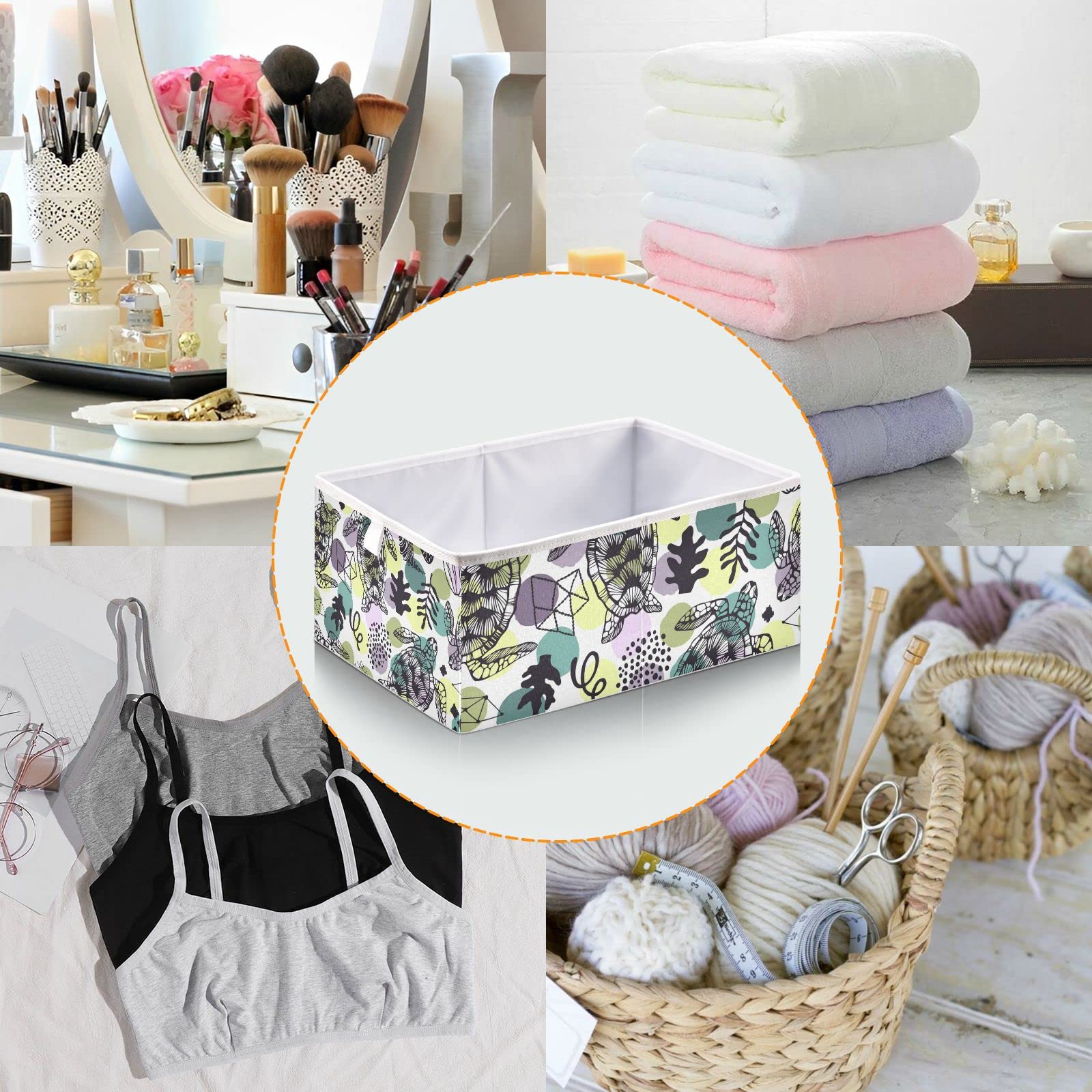 Collapsible Turtle Shell Storage Basket - Home & Office Organizer for Towels & Nursery