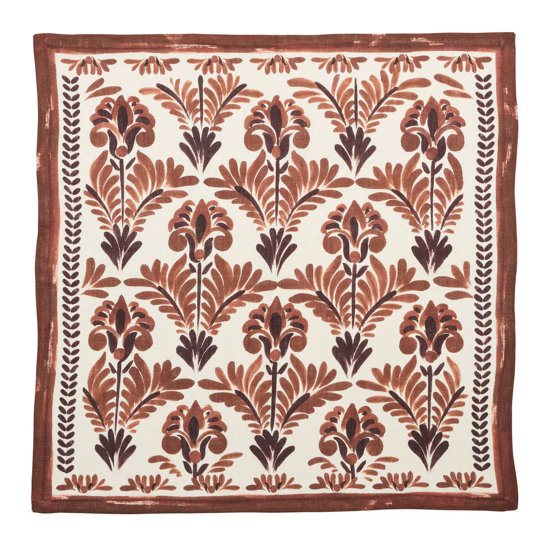Botanica Floral Printed Cotton Napkins - Set of 4 Dinner Napkins for Elegant Table Setting, Perfect for Weddings, Parties & Home Decor