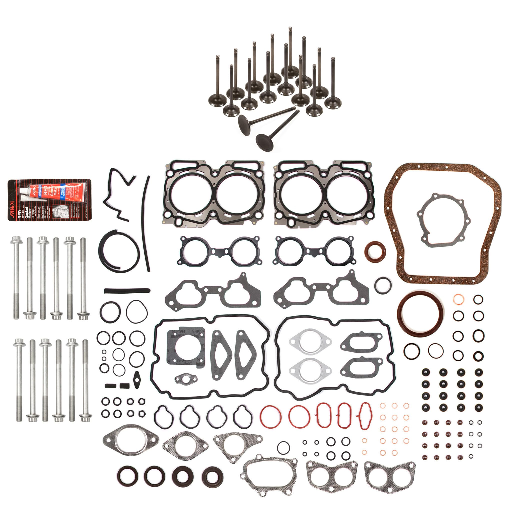 MA-4216954540 Full Gasket Set - Intake & Exhaust Valves Compatible with 2004-2006 Subaru Turbo 2.5L DOHC EJ255 Engine - Perfect for Engine Rebuild & Performance Upgrades