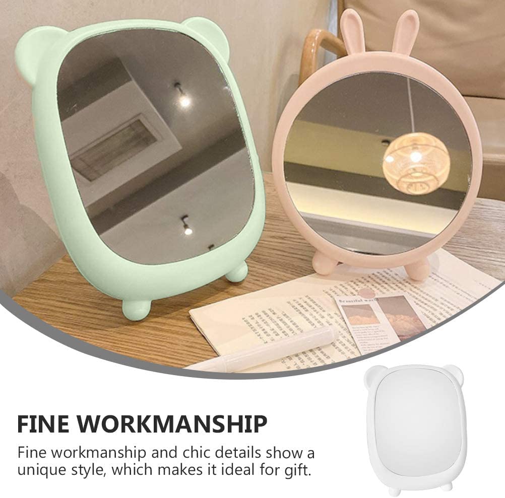 WE-CEF Makeup Vanity Mirror with Stand - Portable Folding Travel & Bathroom Mirror for Makeup, Shaving & Grooming - Perfect for Home, Travel & Salon Use