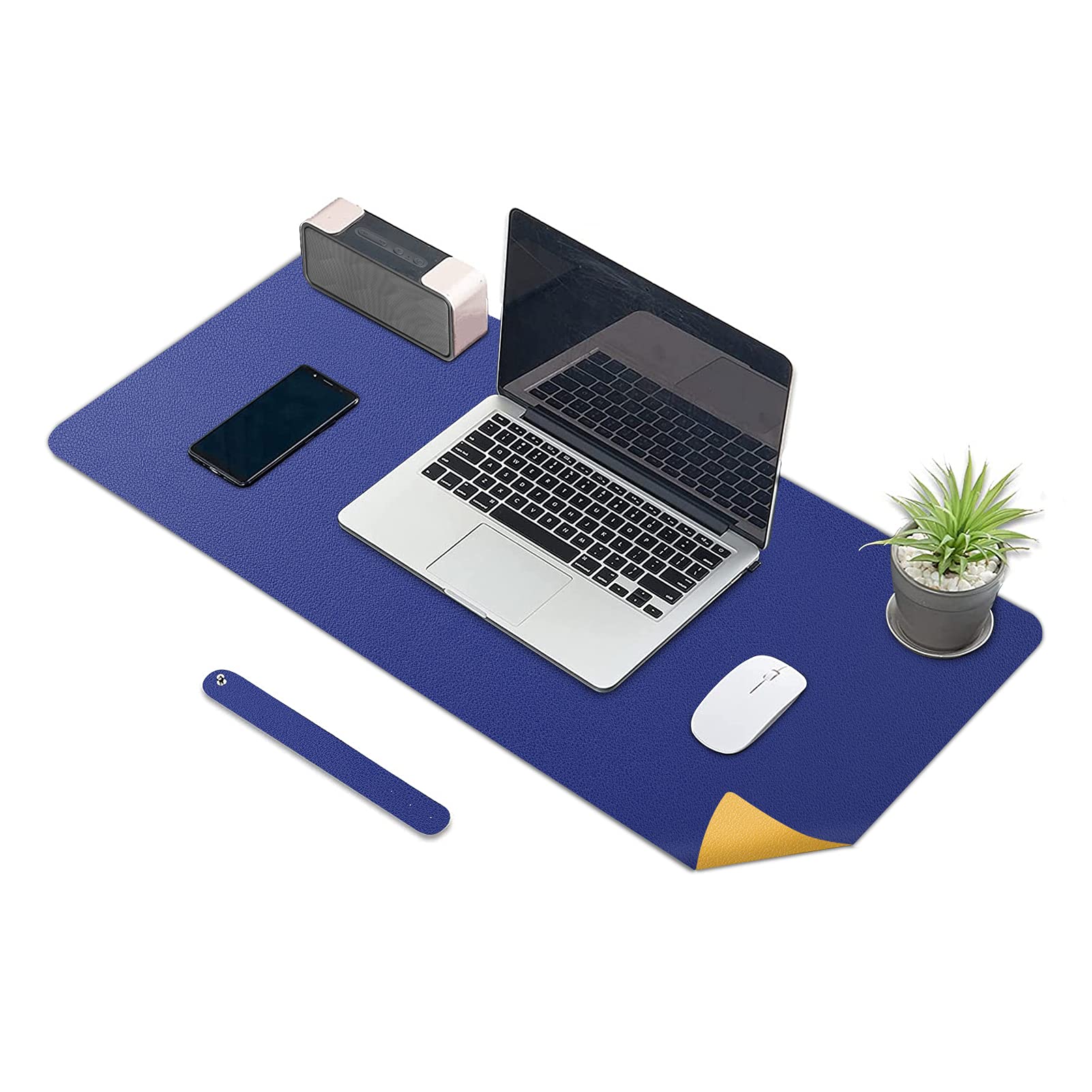 KINGFOM Large Waterproof PU Leather Desk Pad Protector - 31.4