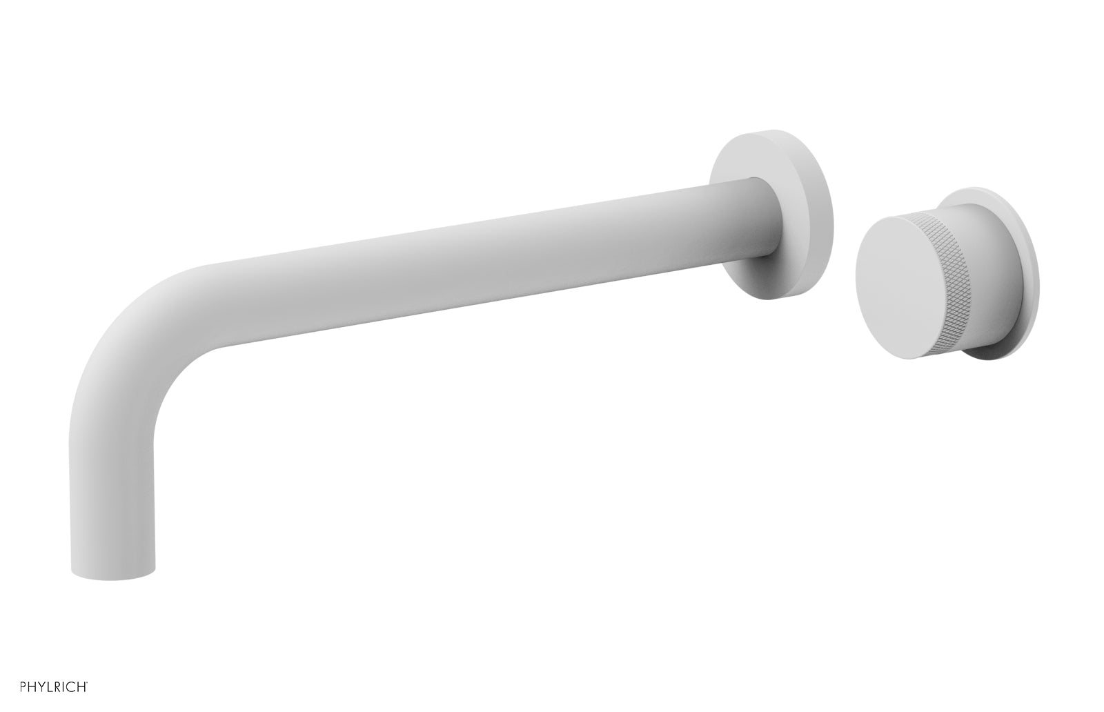 Basic II 10 Single Handle Wall Mount Lavatory Faucet Set with Knurled Handle - 230 18 10 - Perfect for Bathroom Sink, Powder Room & Guest Bath Installation