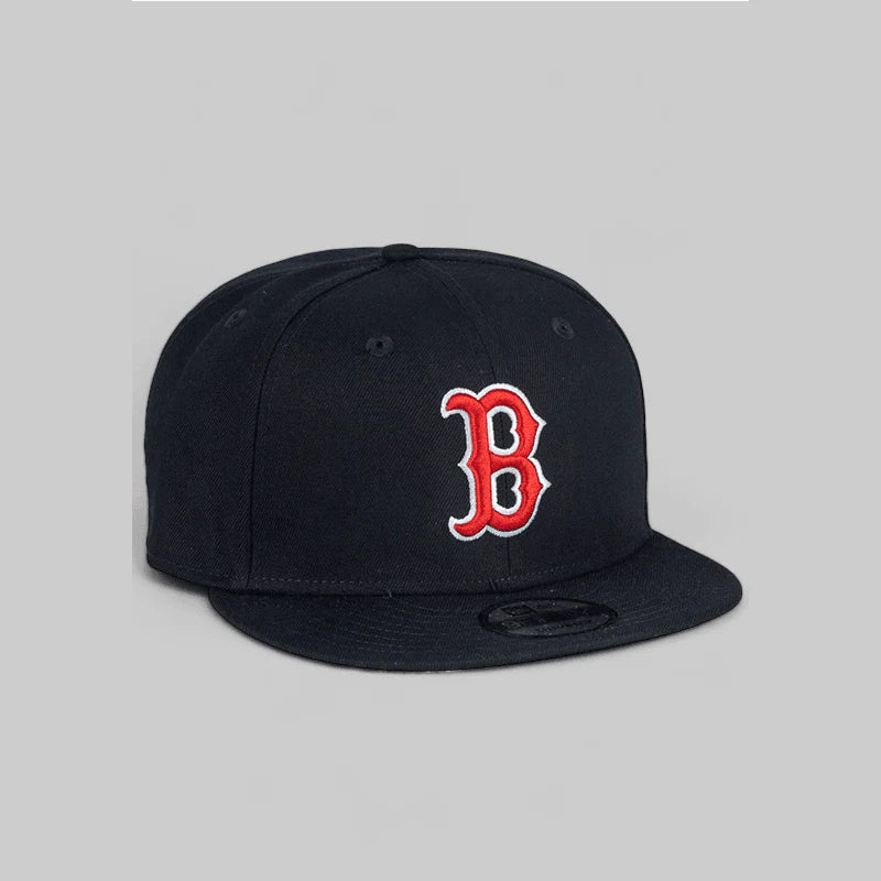 New Era Boston Red Sox Official Team Colors 9FIFTY Snapback Hat - Perfect for Baseball Games, Sports Events & Casual Streetwear