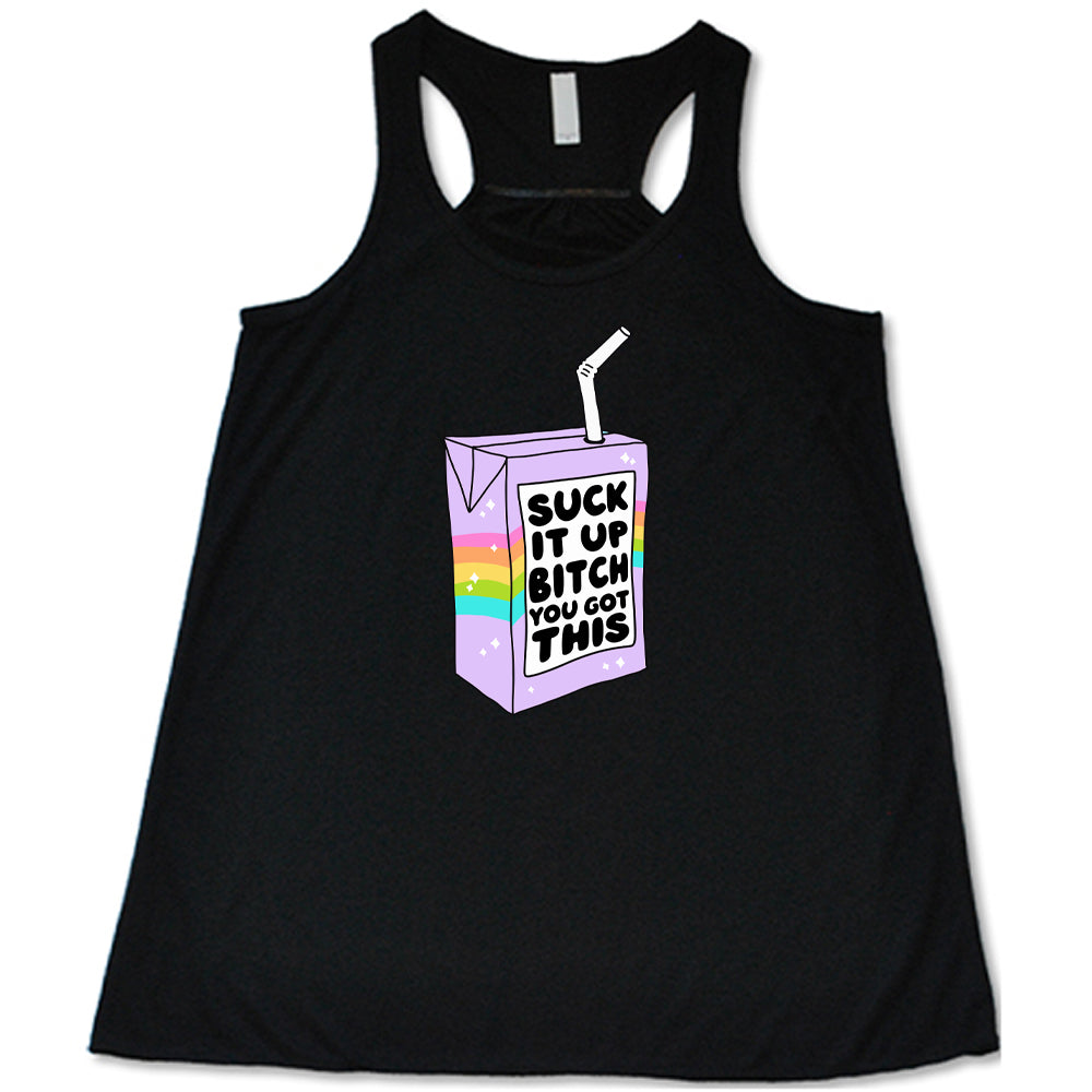 Motivational 'Suck It Up Bitch You Got This' T-Shirt - Funny Inspirational Quote Tee for Women & Men - Gym, Workout, Everyday Wear