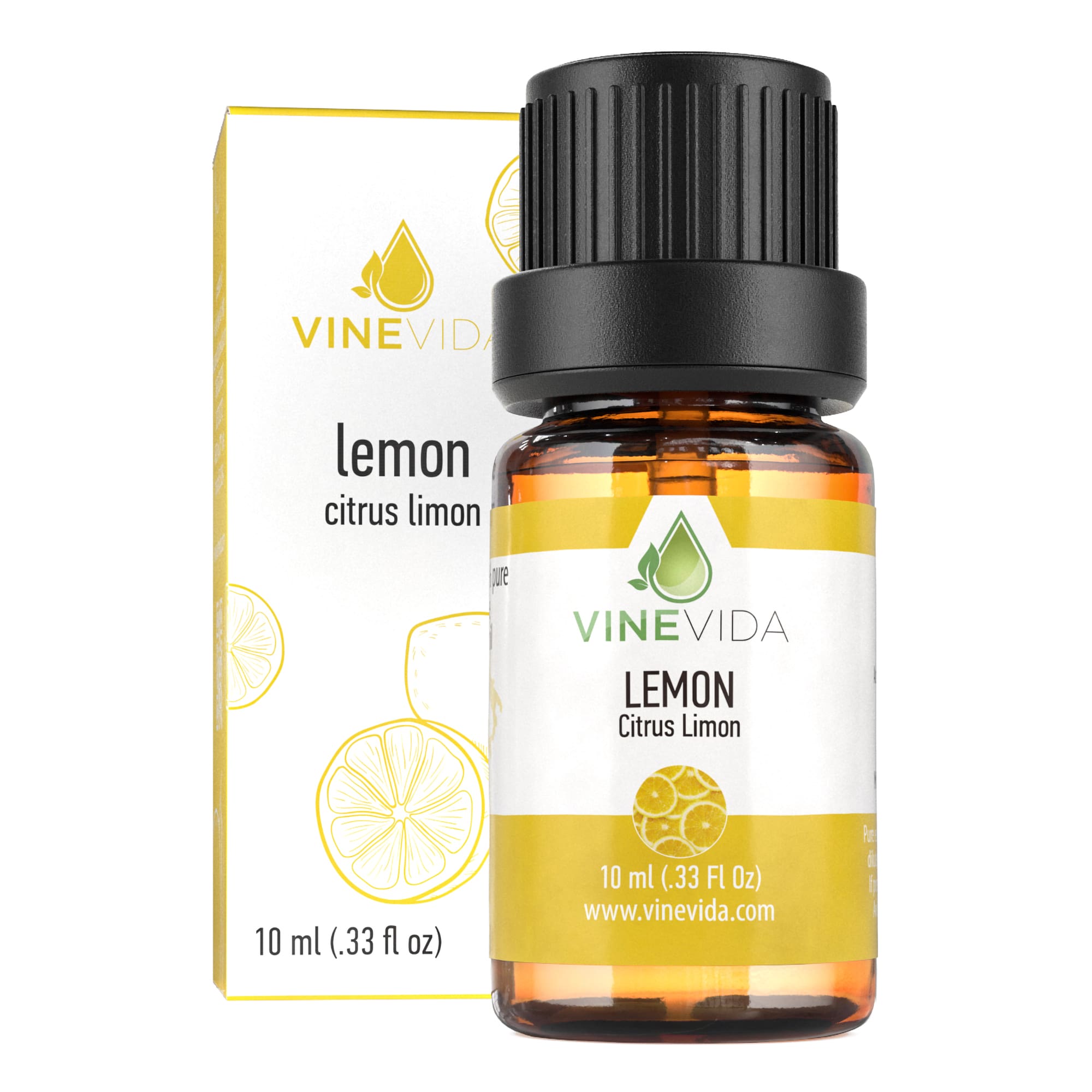 10mL Lemon Essential Oil (Prefilled) - Aromatherapy, Diffuser & DIY Skincare for Relaxation & Stress Relief