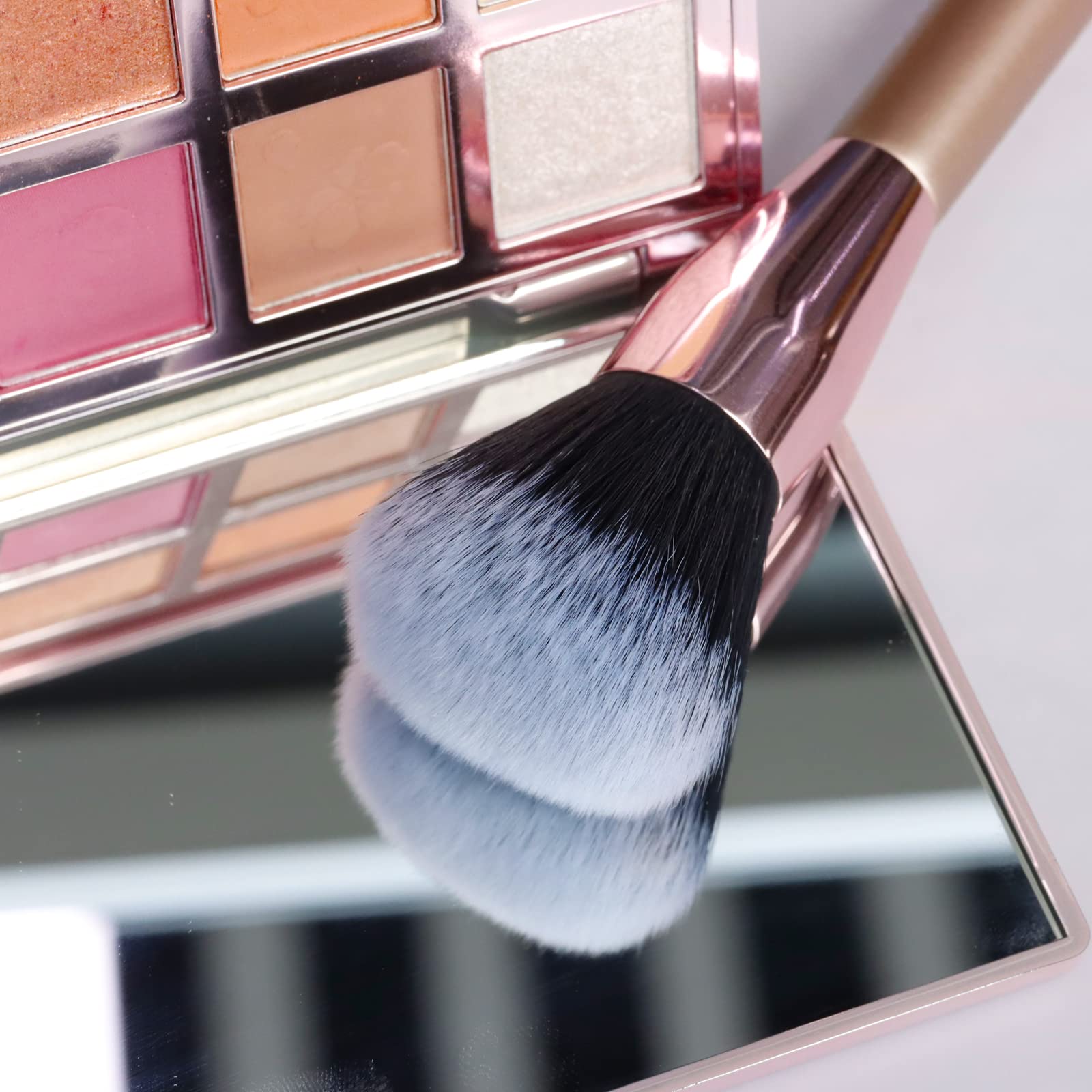 Professional Double Ended Makeup Brush Set - Foundation & Contour Brush for Blending Liquid, Powder, Concealer & Cream Cosmetics | Perfect for Everyday Makeup & Professional Studio Use