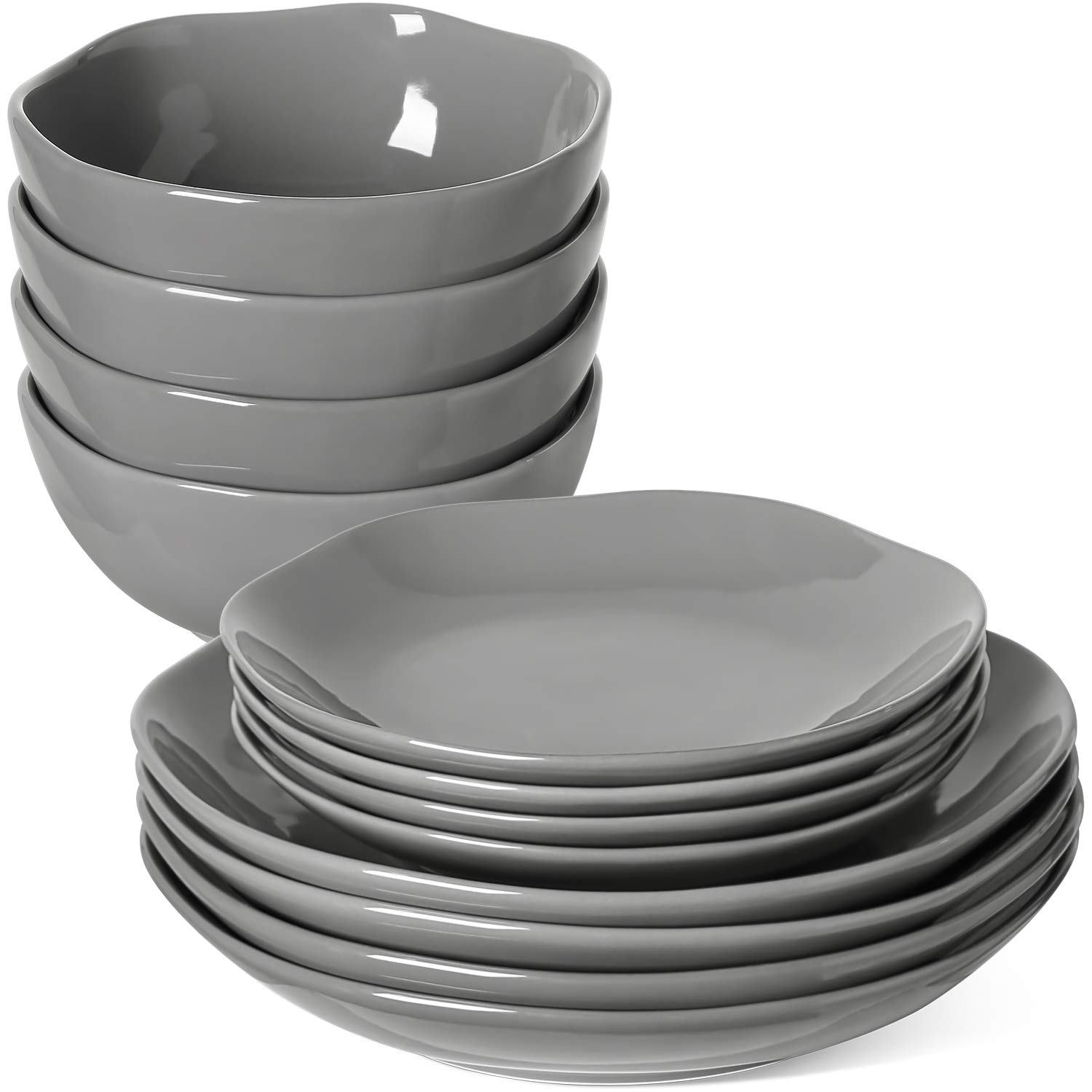 LE TAUCI 12-Piece Ceramic Dinnerware Set - 4-Person Service (10