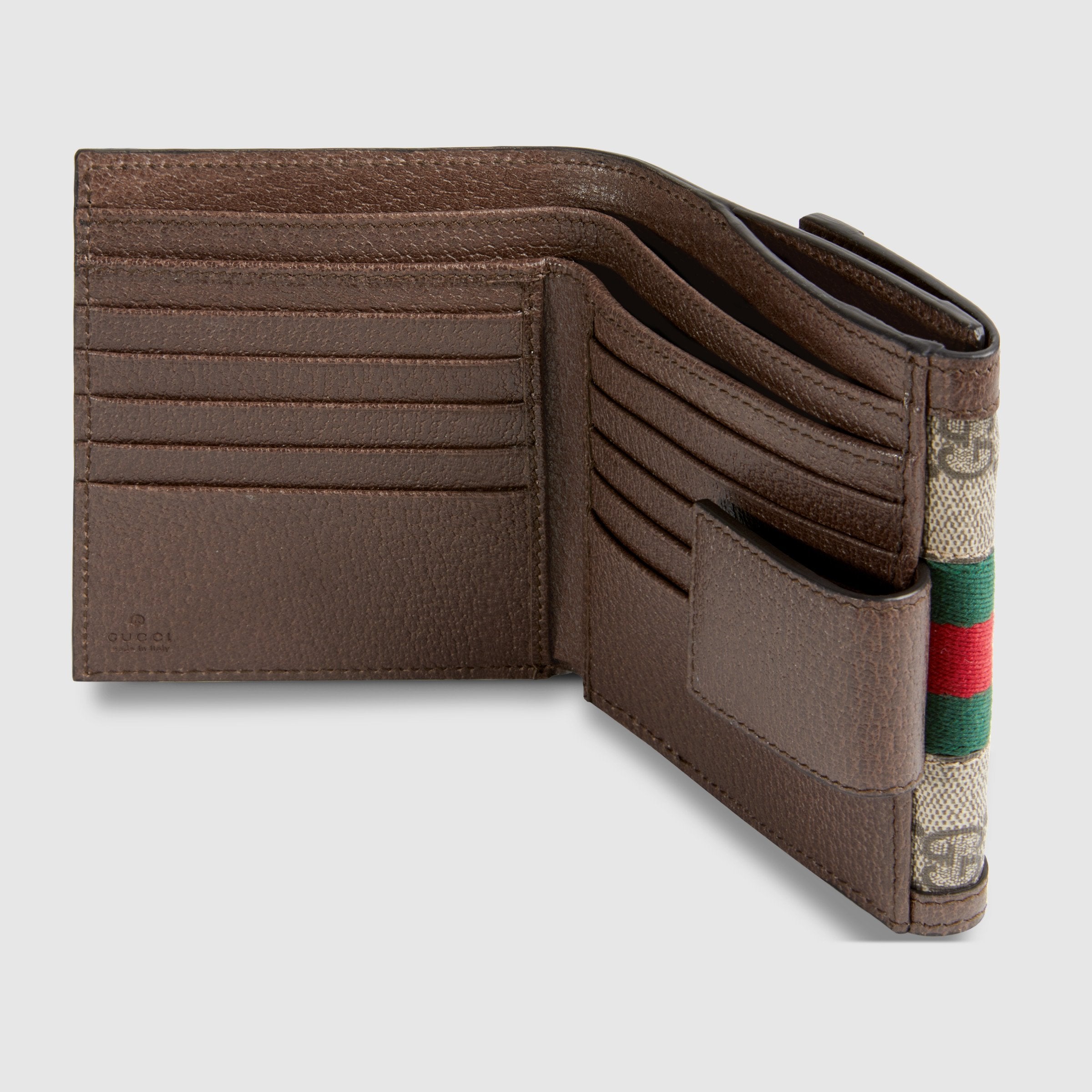 Gucci Ophidia GG French Flap Wallet for Women - Luxury Leather Card Holder with GG Monogram - Perfect for Everyday Use, Travel & Gifting