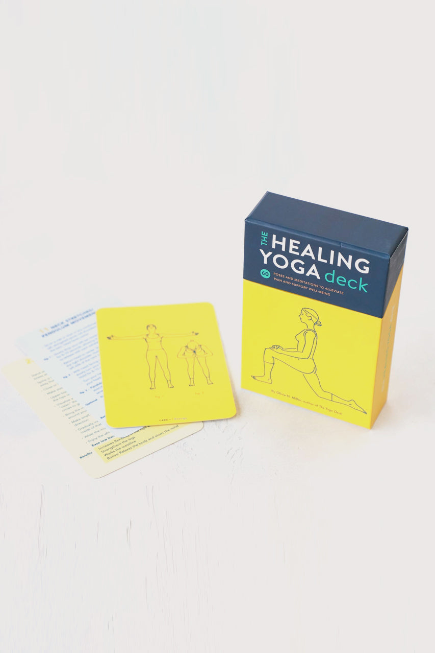 The Healing Yoga Deck – 50 Mindful Yoga Poses for Stress Relief & Flexibility | Perfect for Home Practice, Studio Classes & Meditation