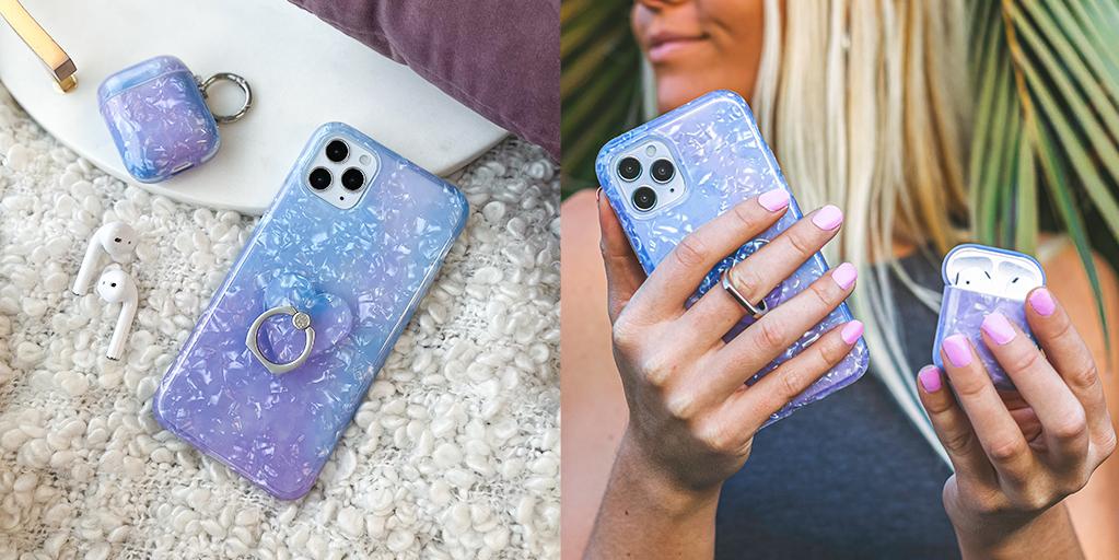 Blue Opal Quartz Samsung Phone Case - Protective & Stylish Cover for Galaxy S21/S22/S23 - Perfect for Everyday Use & Gifting