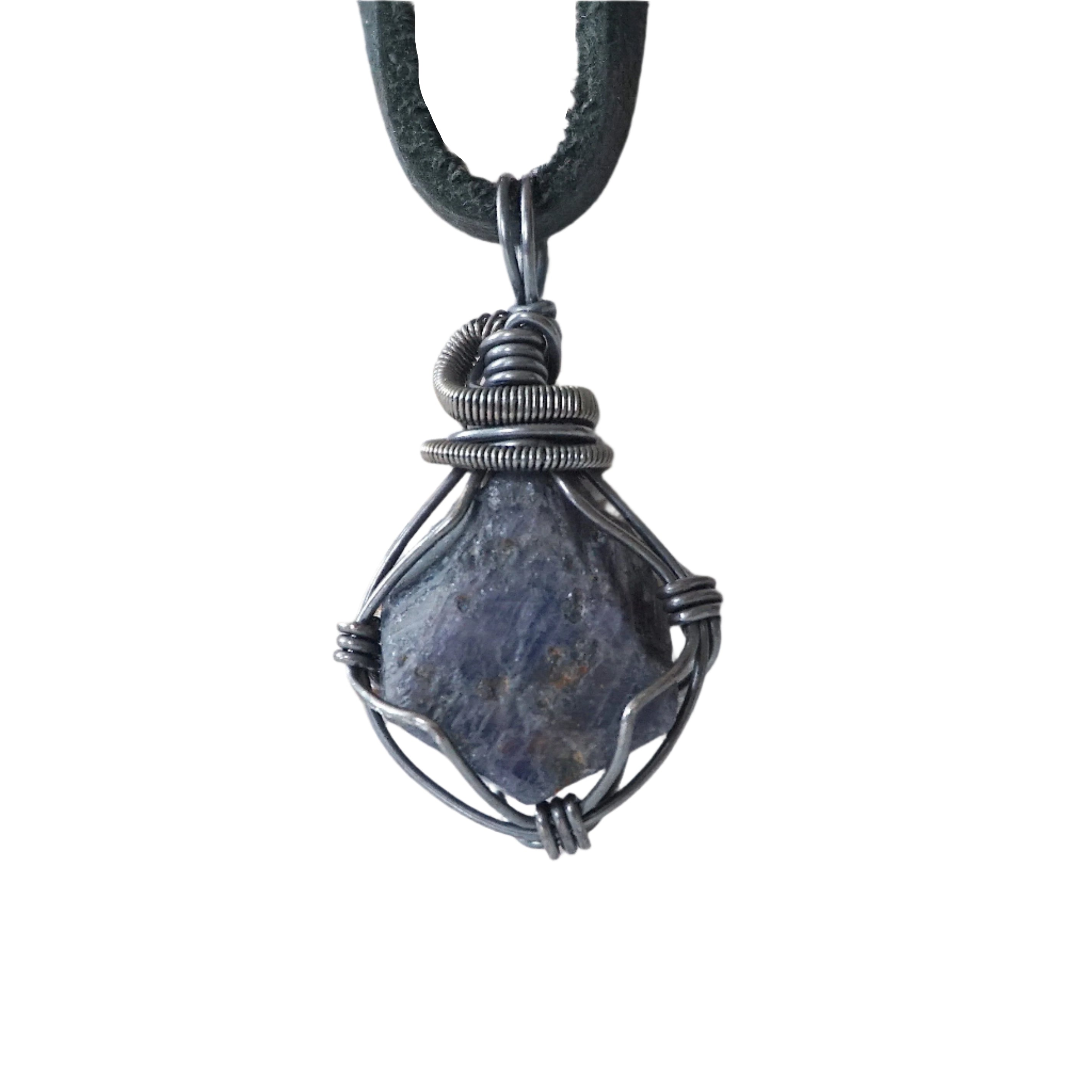 Antique Sterling Silver Sapphire Necklace for Women - Elegant Jewelry Gift for Birthday, Anniversary & Special Occasions