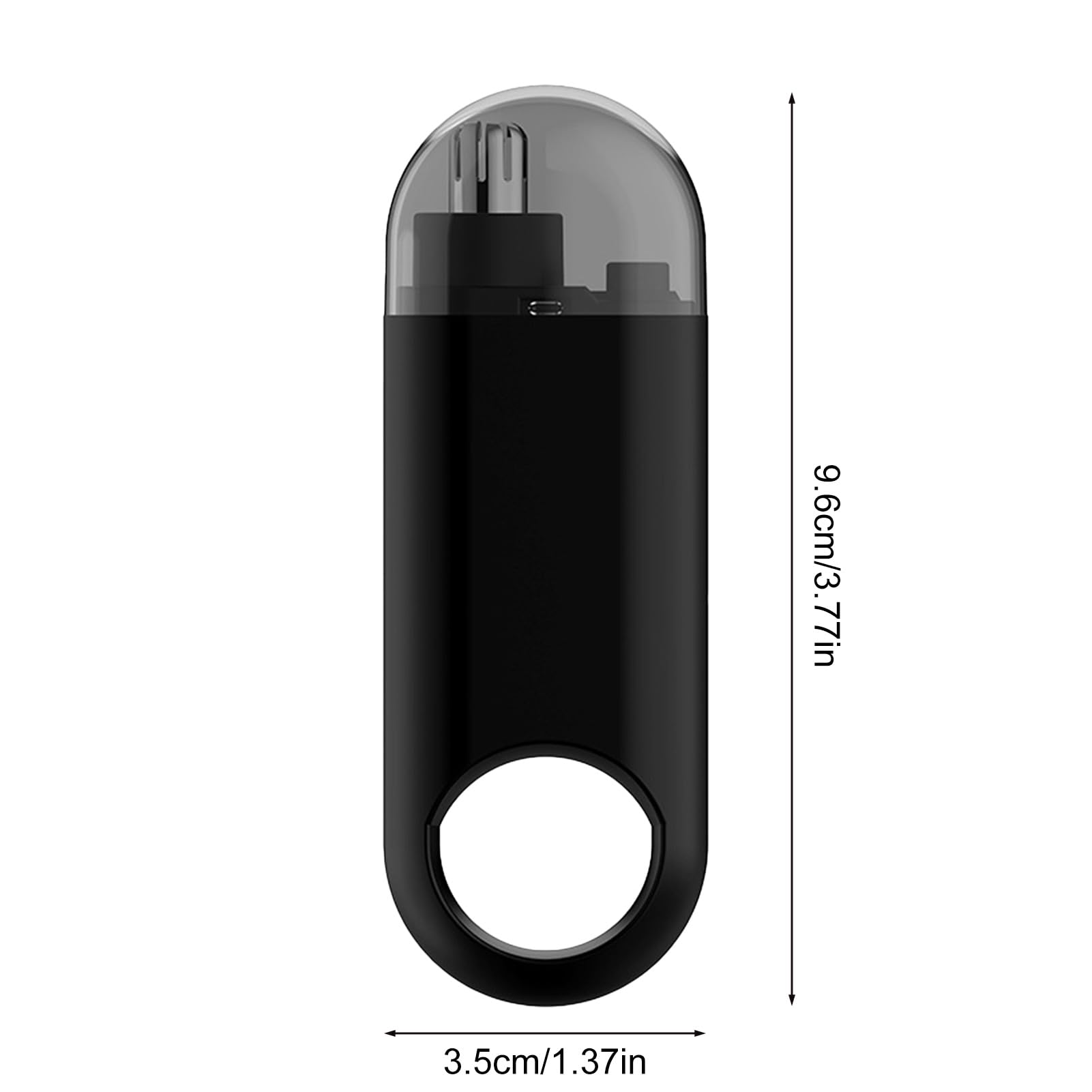 Electric Nose & Ear Hair Trimmer for Men & Women - Waterproof Portable Nose Hair Clipper with Dust Protection Cap | Personal Grooming Kit for Travel, Home & Gym Use