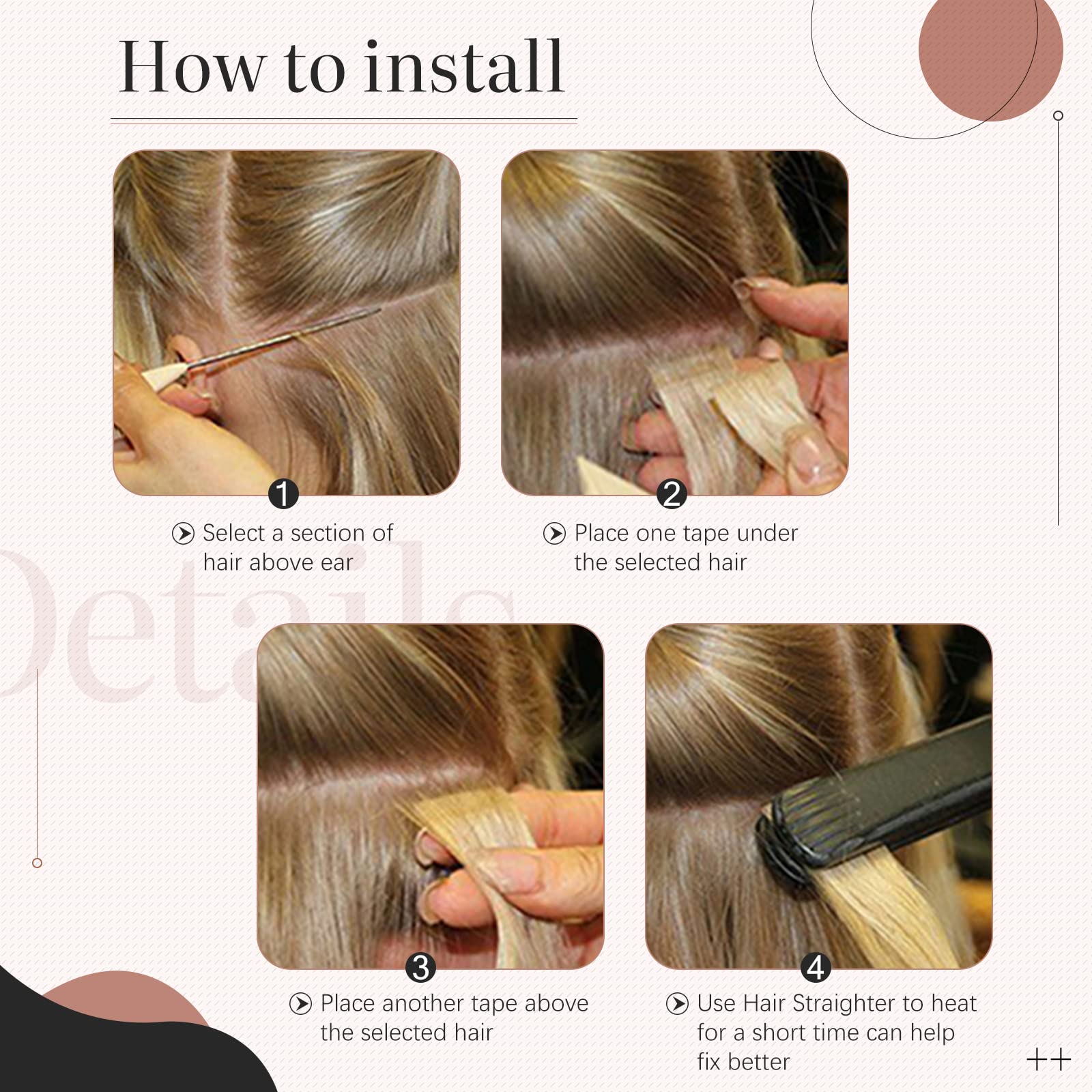 100% Remy Human Hair Silk-co Tape in Hair Extensions - 40 Pcs, 22'', Jet Black (#01) - Seamless Straight Skin Weft Hair Pieces (100g/Set) for Volume & Length - Perfect for Weddings, Parties & Daily Styling