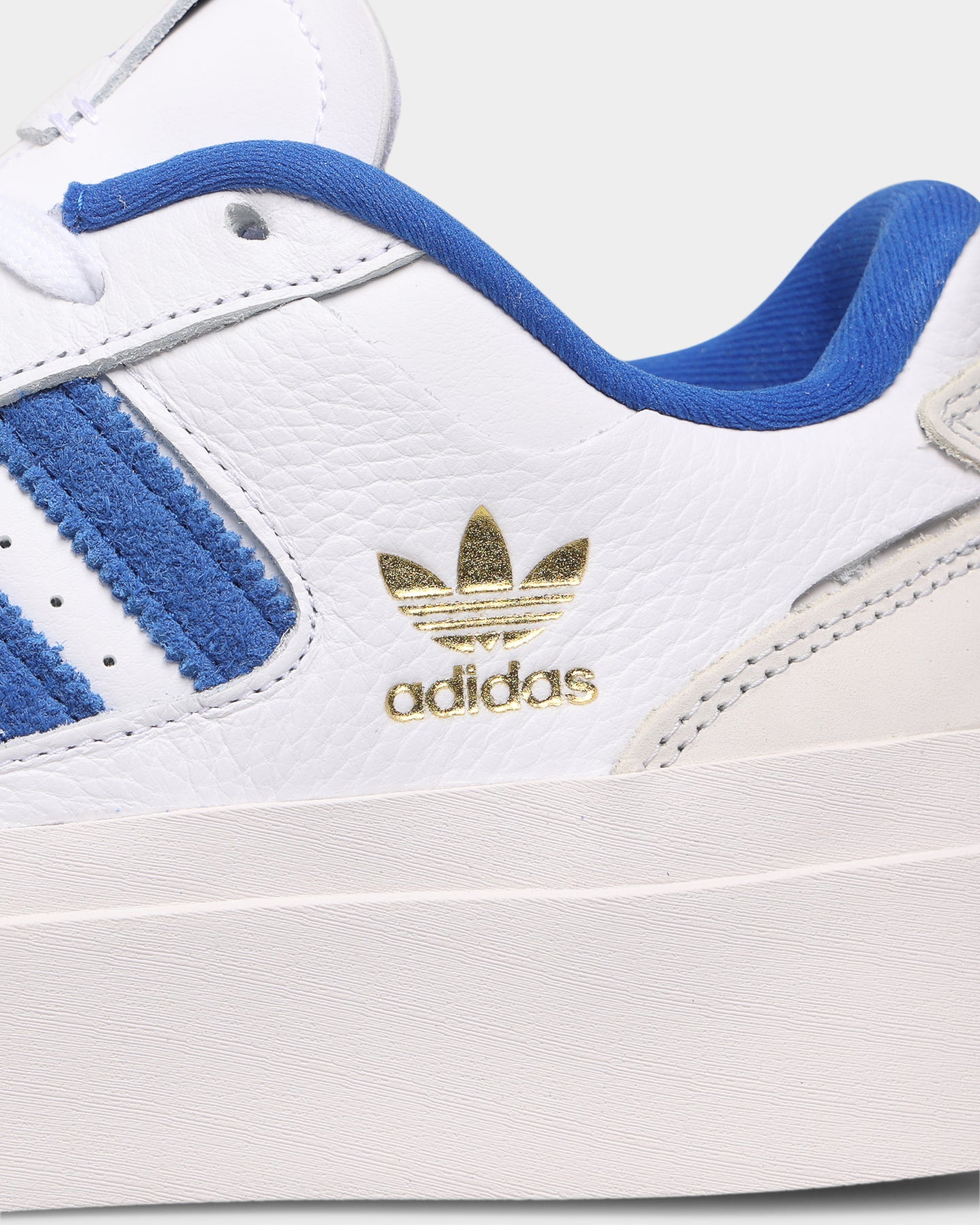 Adidas Women's Forum Bonega Running Shoes - White/Team Blue Athletic Sneakers for Women | Lightweight Comfortable Workout Shoes for Jogging, Gym & Casual Wear