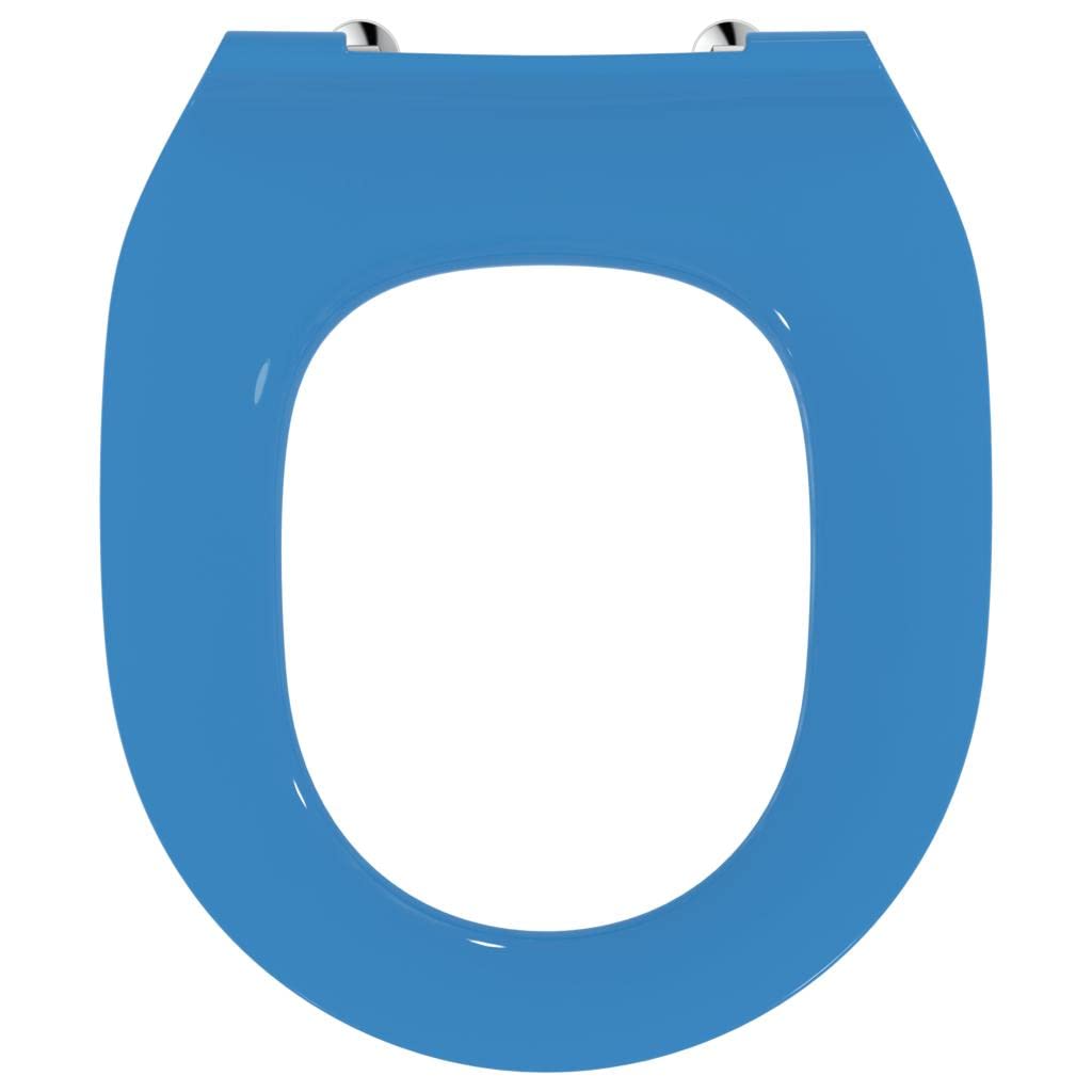 Armitage Shanks Contour 21 Splash Toilet Seat for 355mm Bowls - Blue (Model S454536) | Durable Plastic Toilet Seat Cover | Perfect for Modern Bathrooms & Guest Restrooms