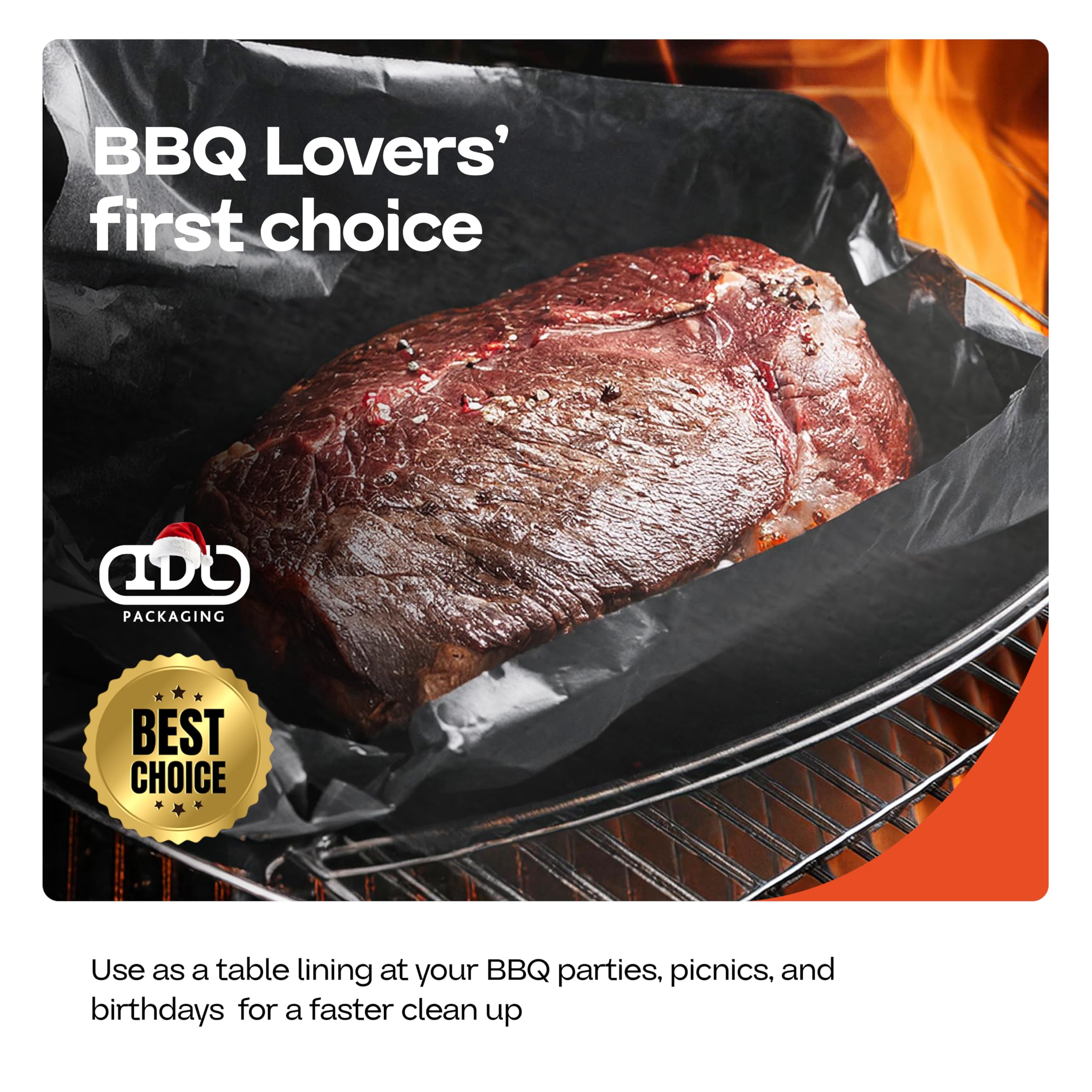 Premium Black Butcher Paper Roll 18