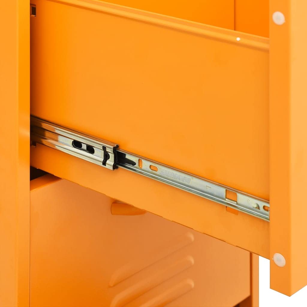 Mustard Yellow Steel Storage Cabinet 16.7